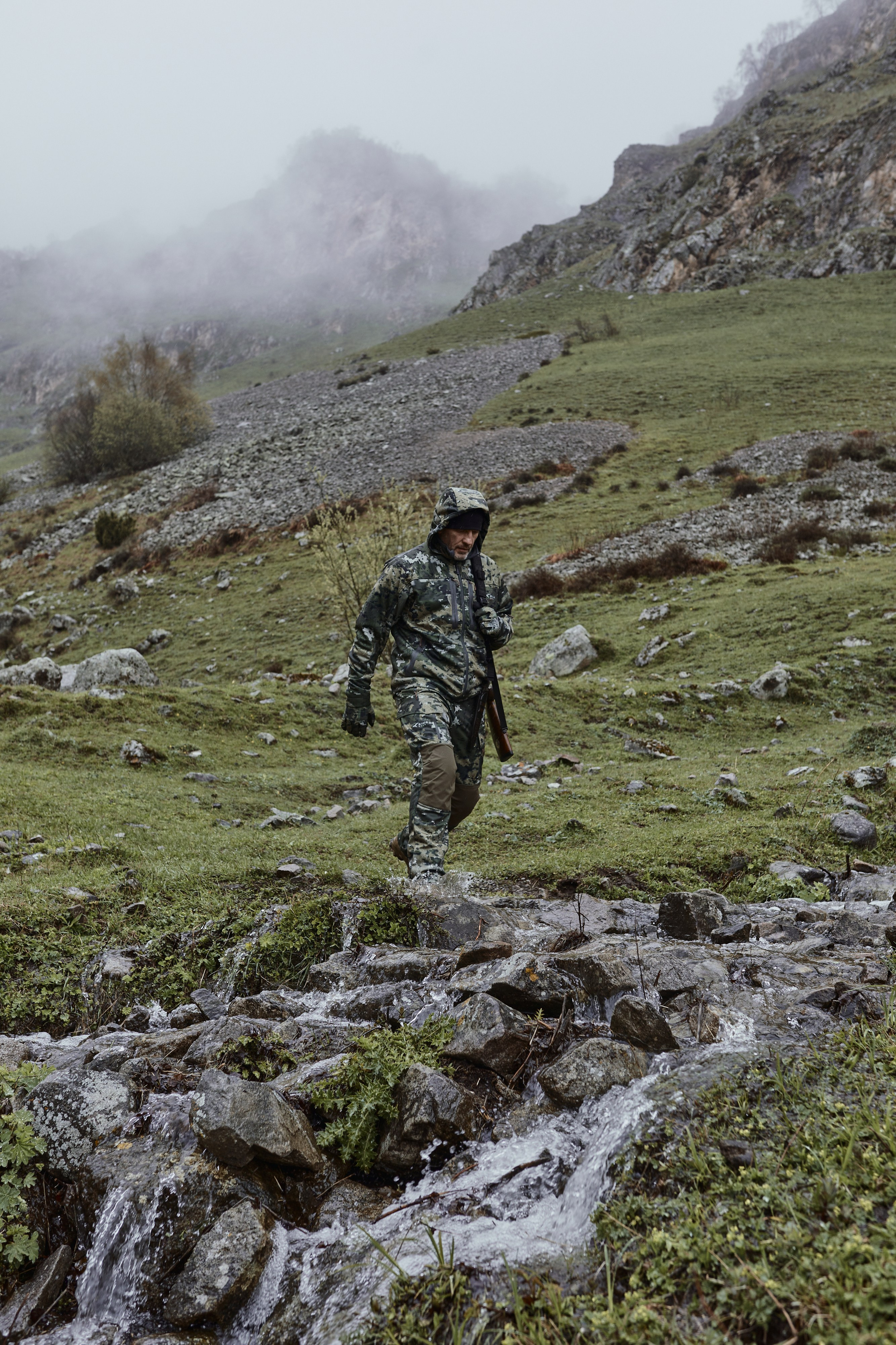 Съемка для бренда охотничьей одежды под ключ. Фотограф Продюсер в горах КБР / Москва Нальчик Горы
