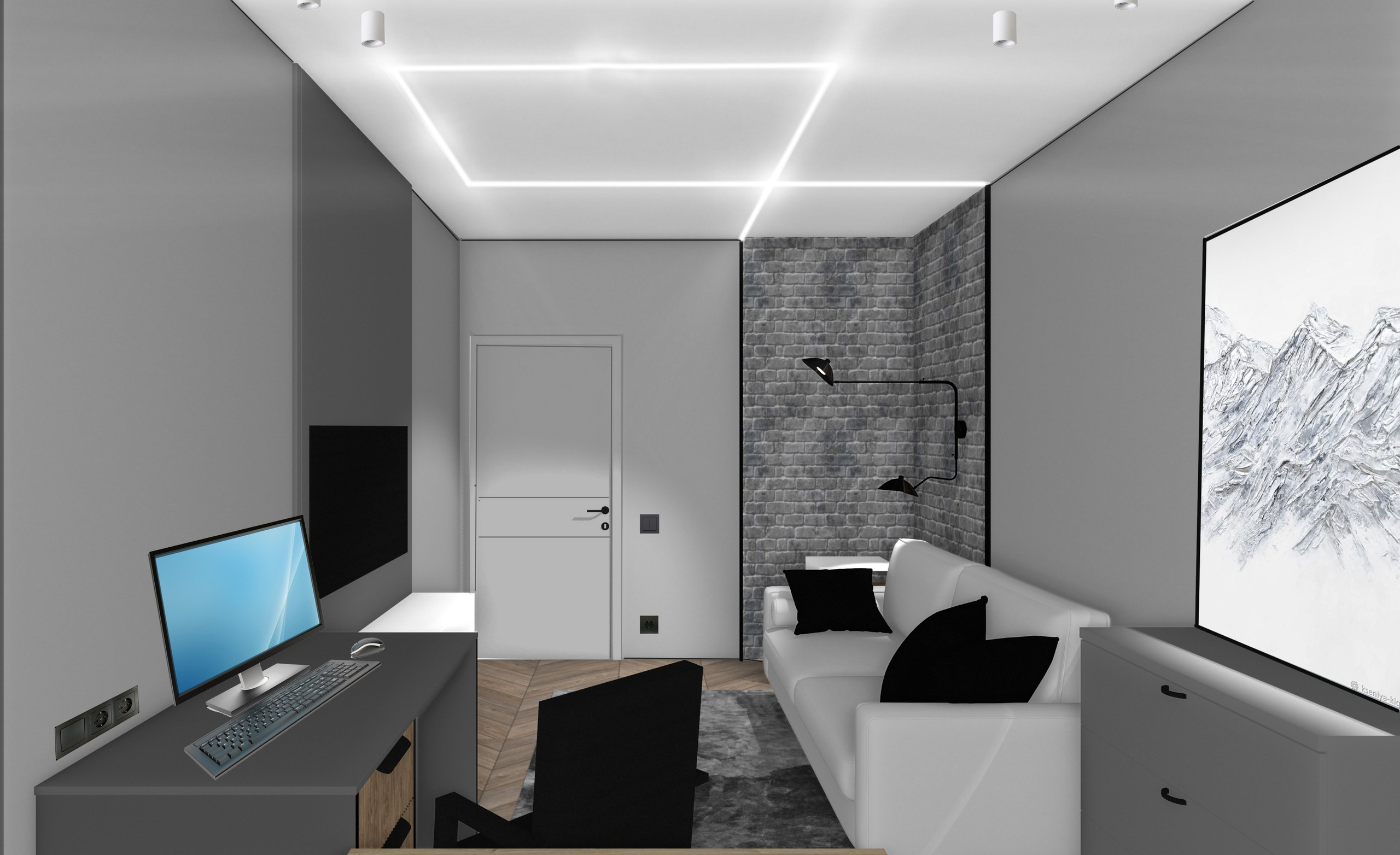 Проспект Славы Коллажи квартиры 35 м². Наталья Наследова