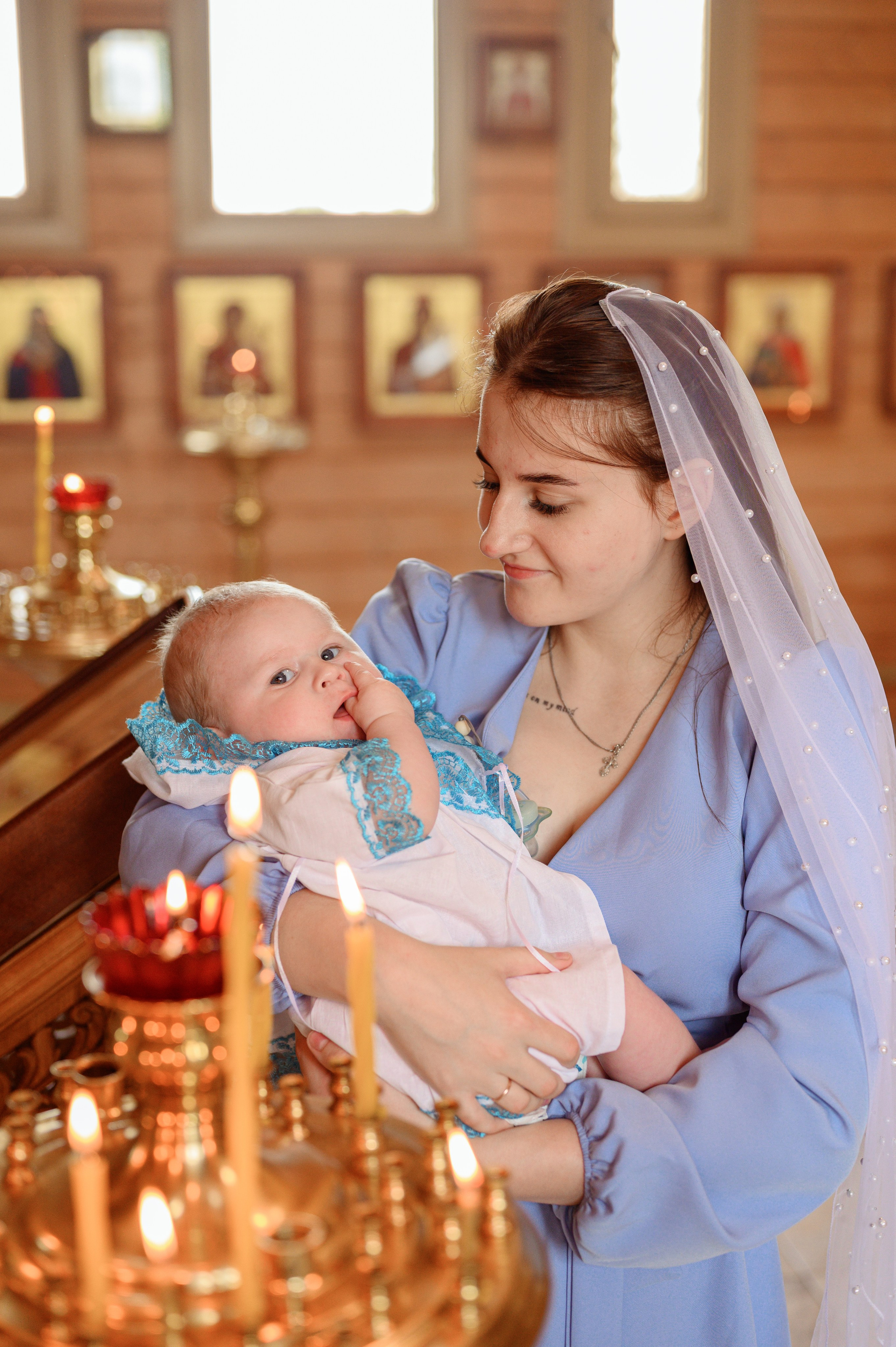 Крещение Мирочки и Дамирчика. Детский и семейный фотограф Ирина Гладких