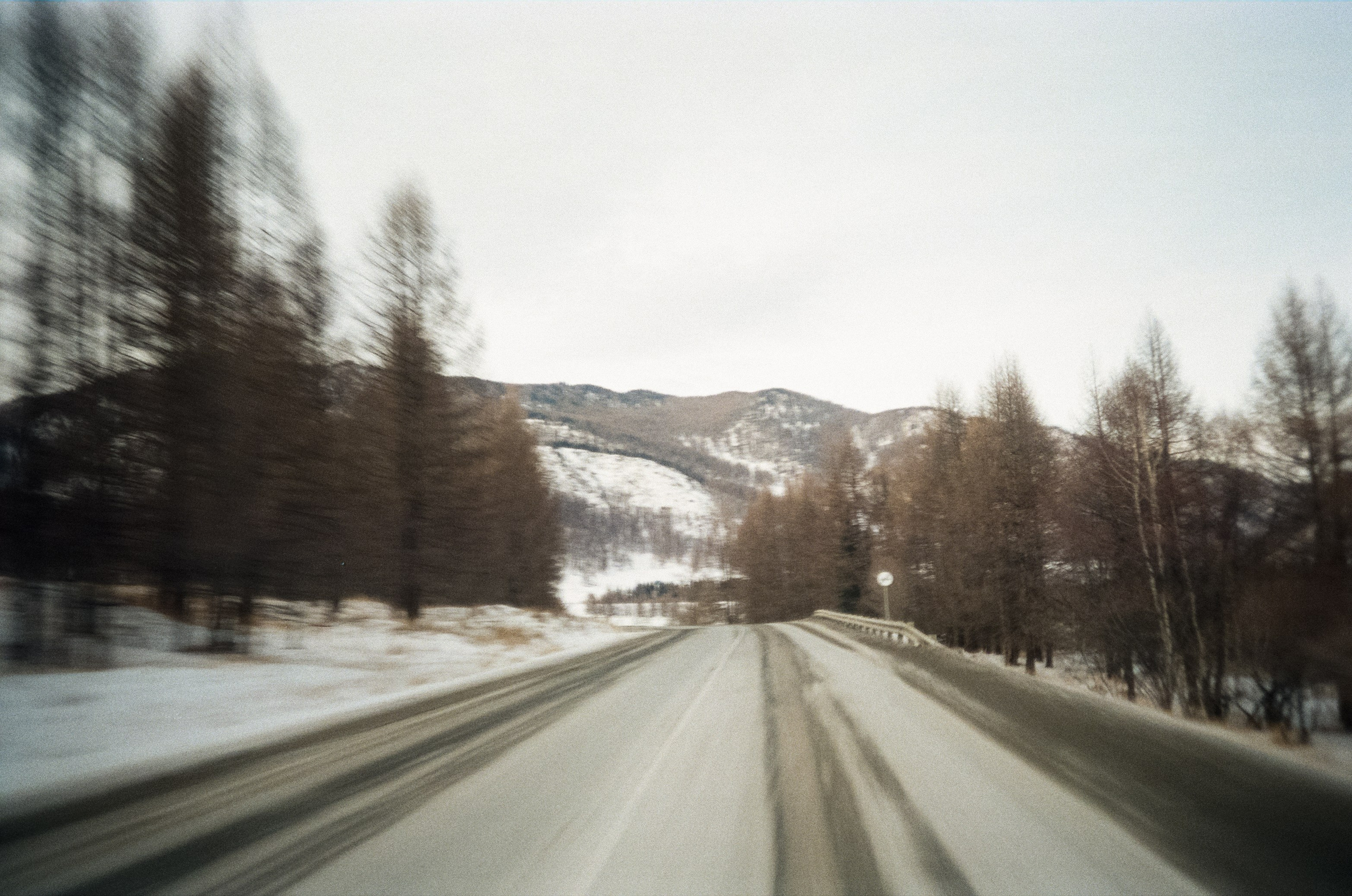 Семинский перевал, дорога из Land Cruser / 19 декабря 2023 года (-18℃)