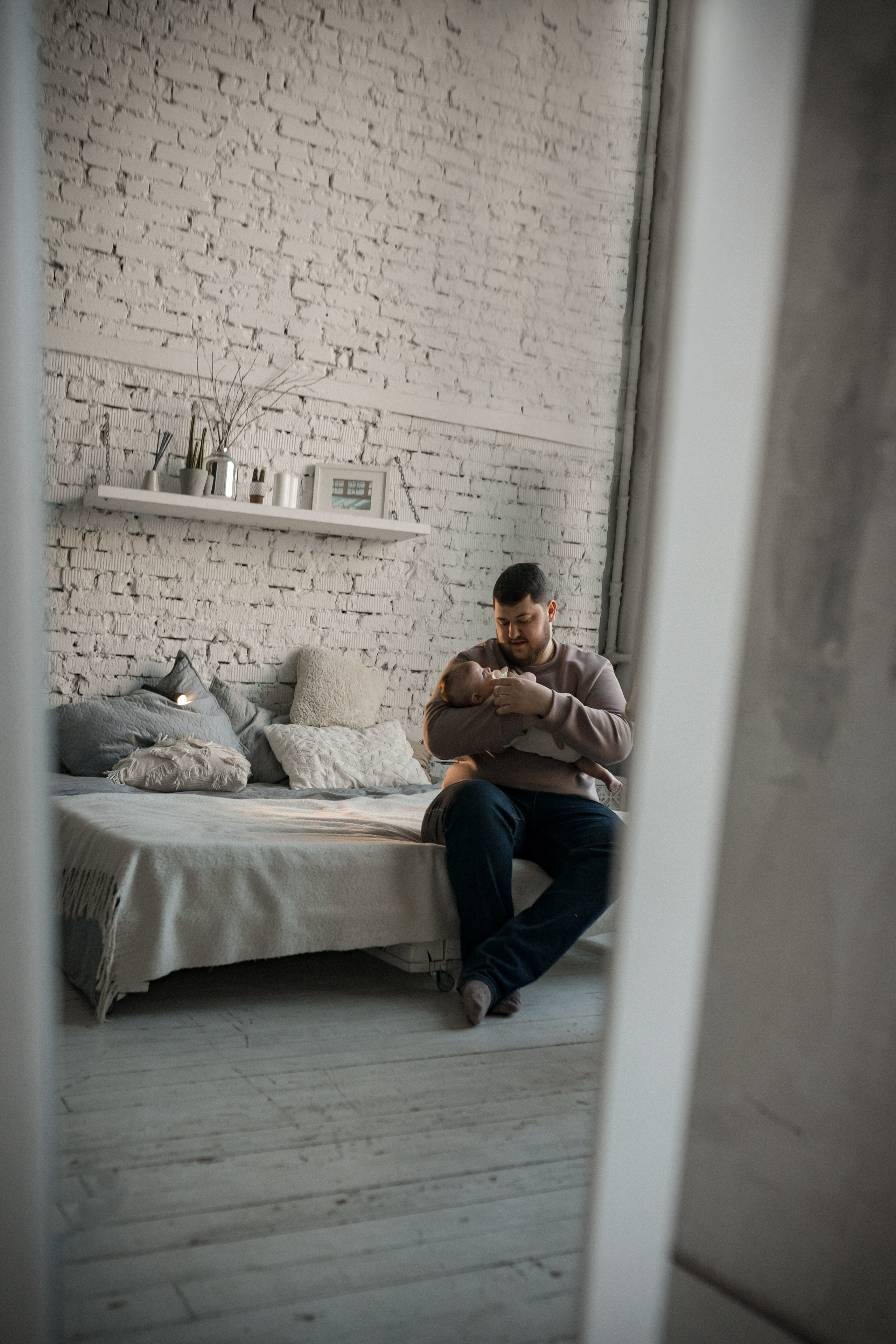 Семейная фотосъемка новорожденной. Фотограф Крещения и Венчания в Москве