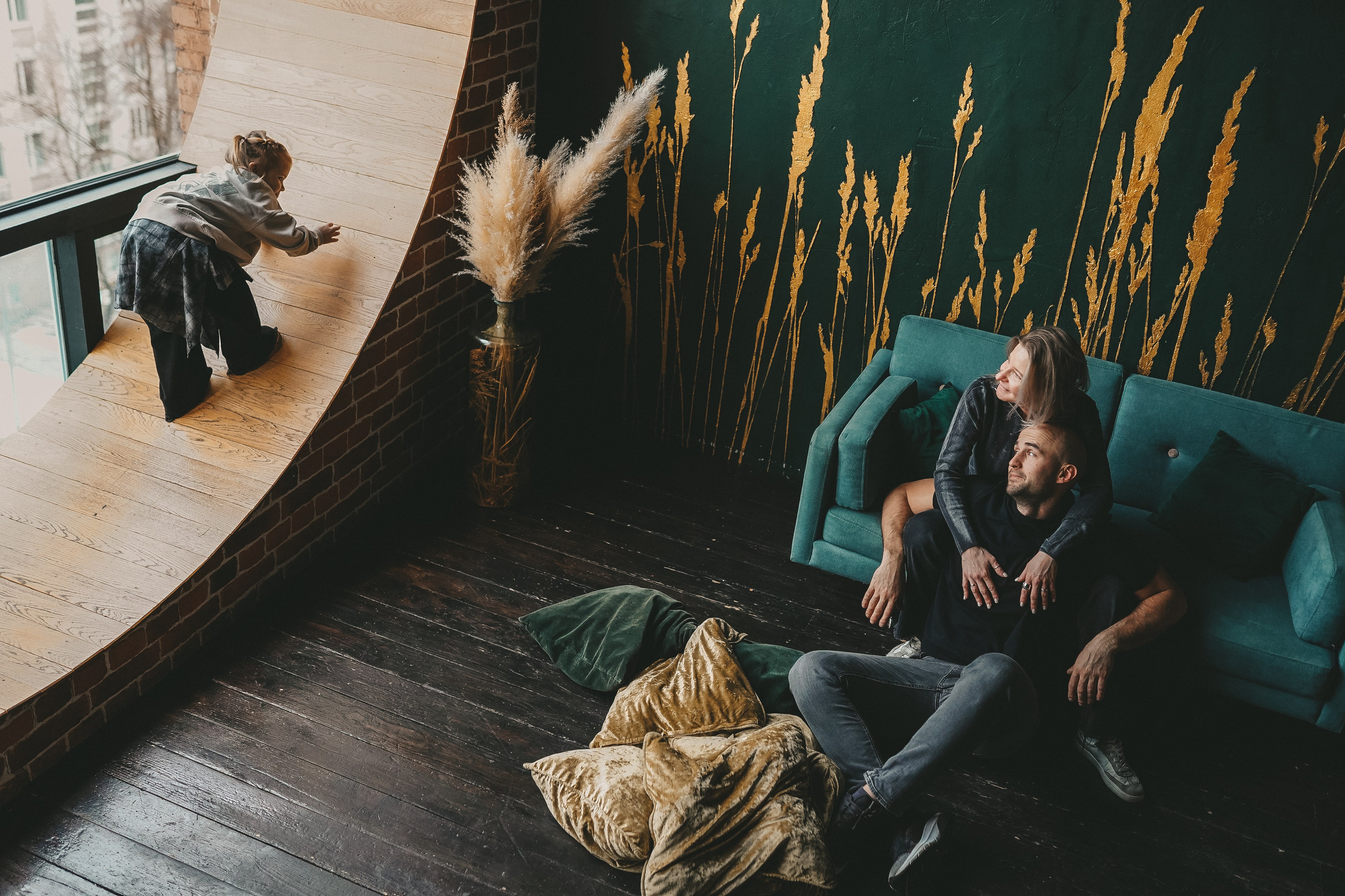 Андрей, Катя, Кира. Семейный lifestyle фотограф Наталья Разгуляева в Москве