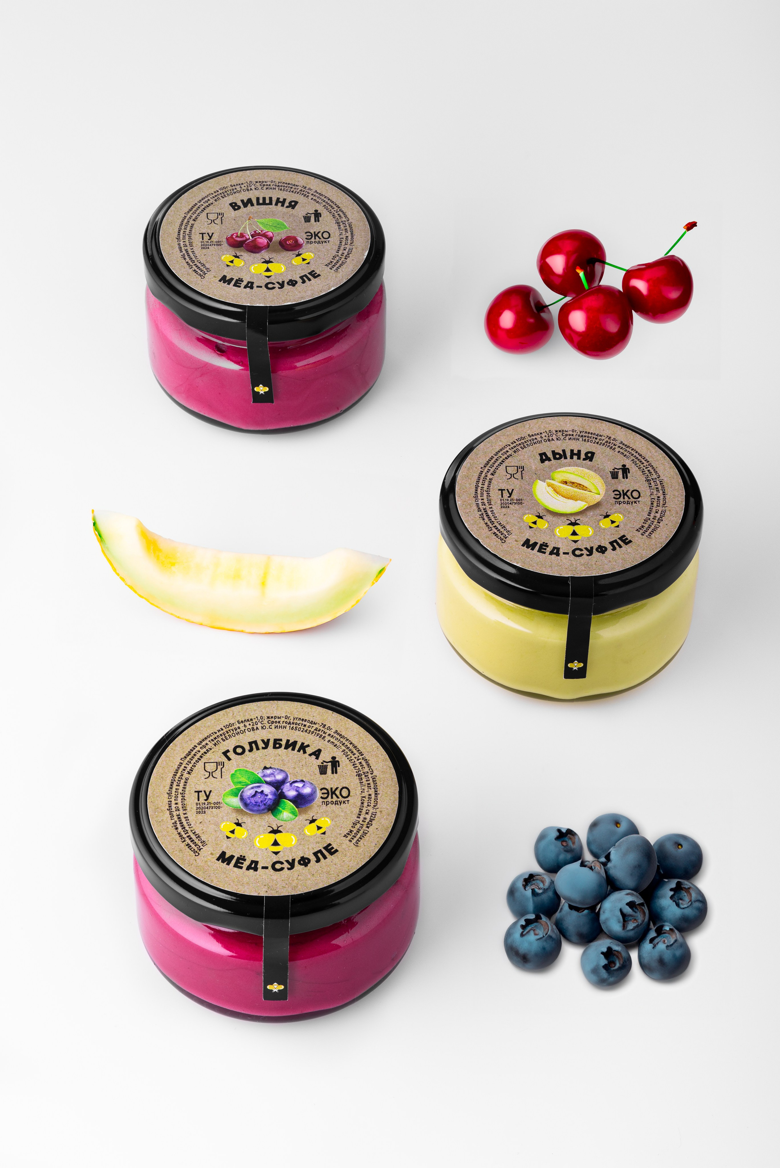 Наборы меда-суфле для маркетплейсов. Предметный и фуд-фотограф Лариса Андреева г. Набережные Челны