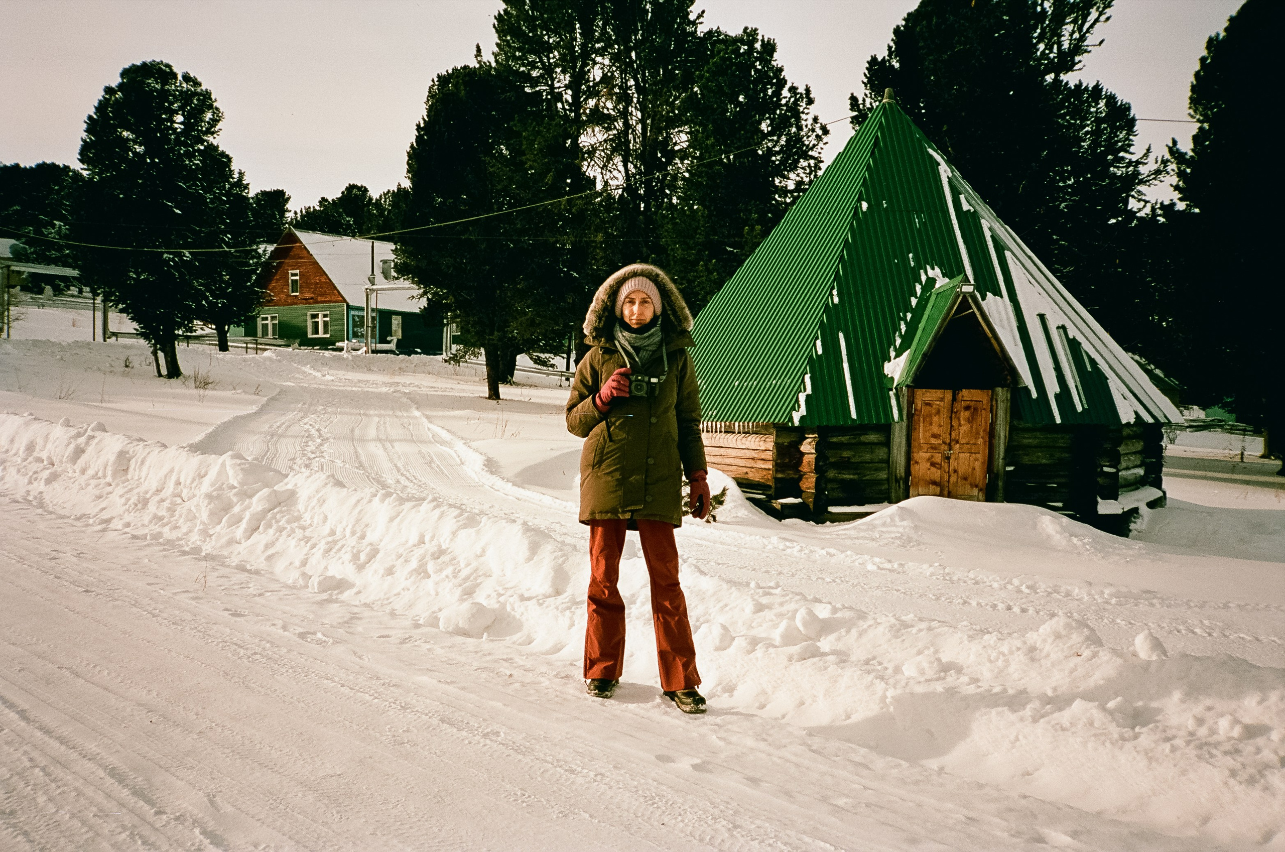 Семинский перевал / 19 декабря 2023 года (-18℃) / Kodak Aerocolor IV