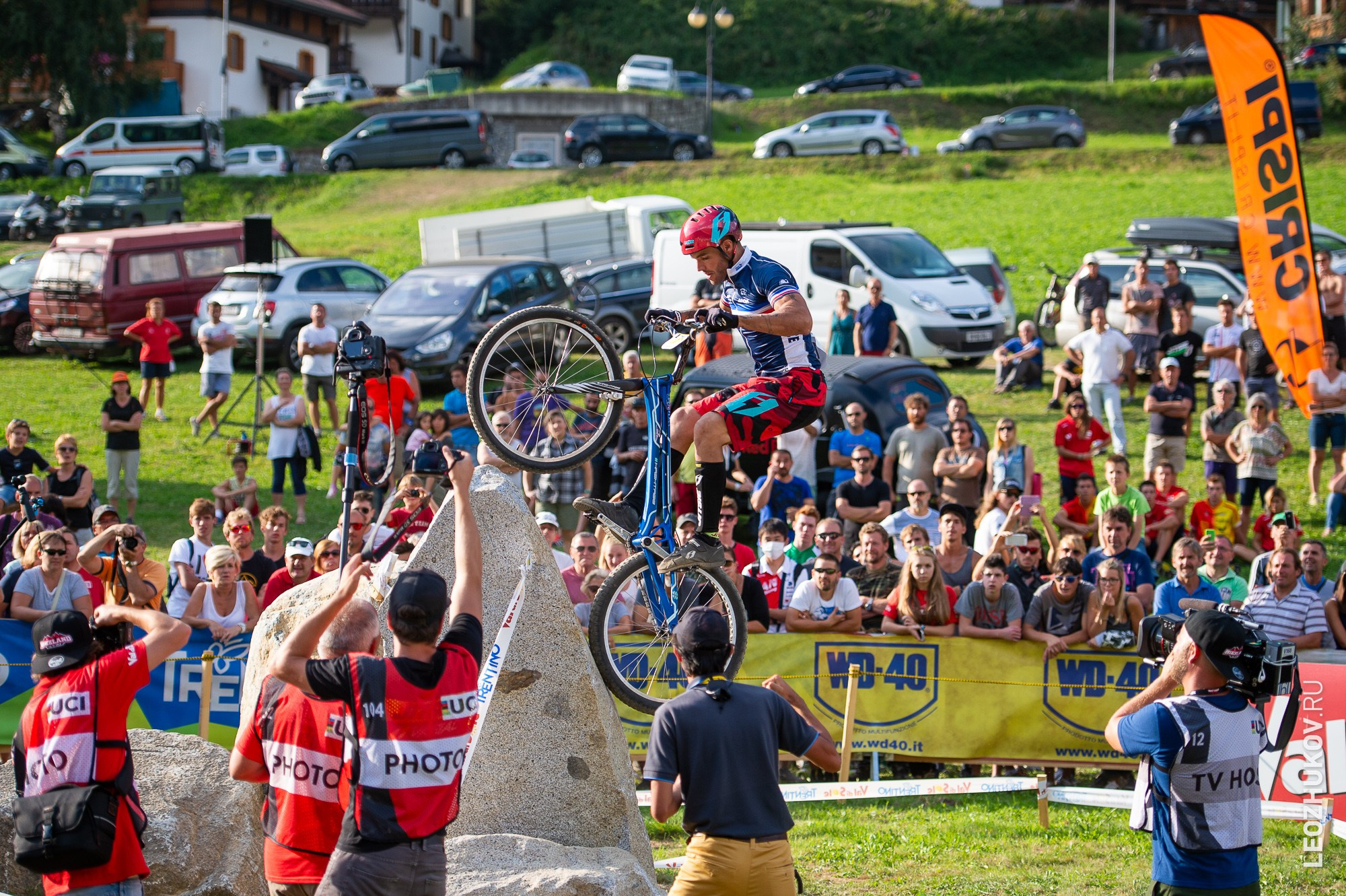 UCI Trials World Championships 2016 — finals. Sports photographer Leonid Zhukov
