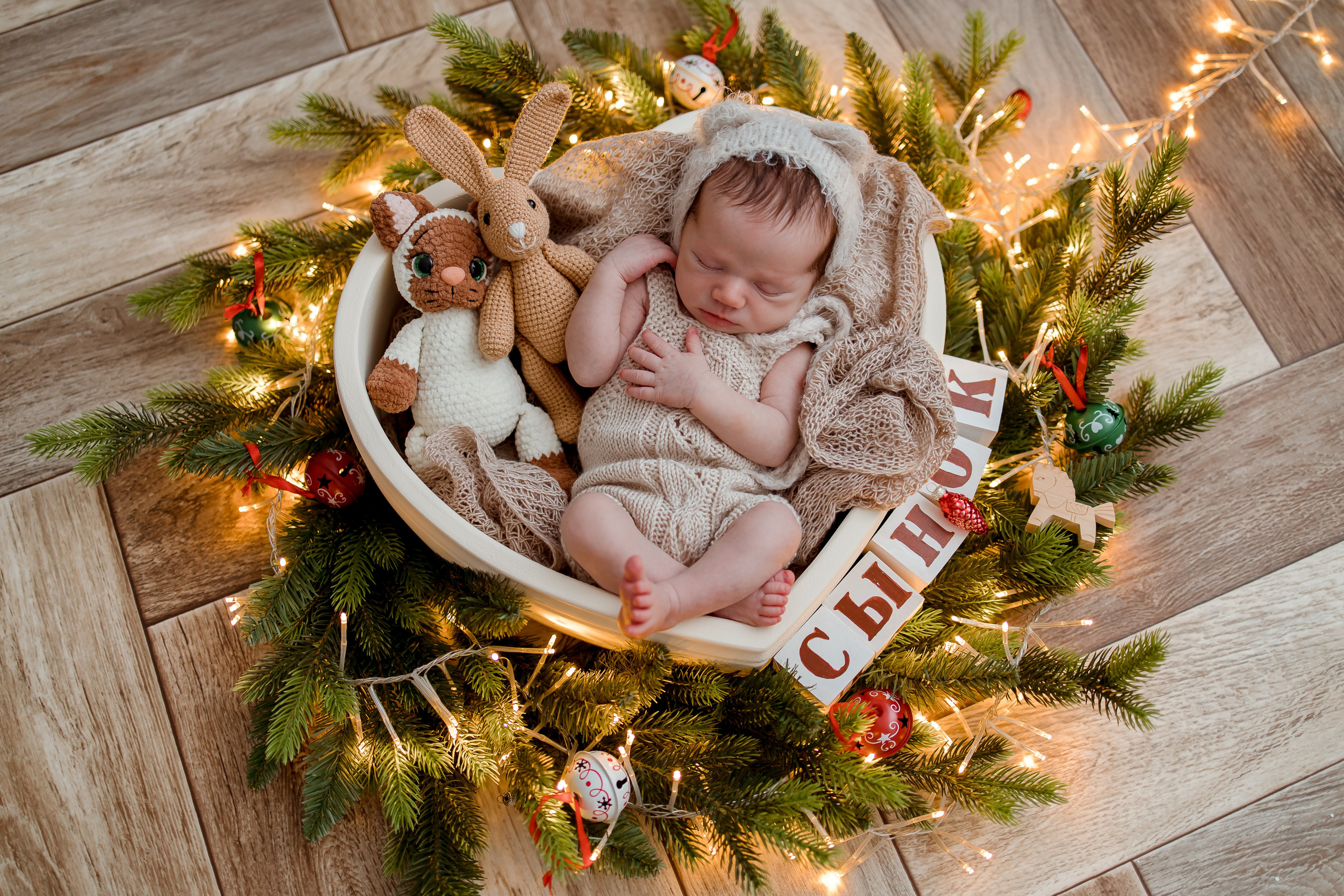 Роберт, 8 дней. Семейный и детский фотограф в Железногорске Саламахо Ольга
