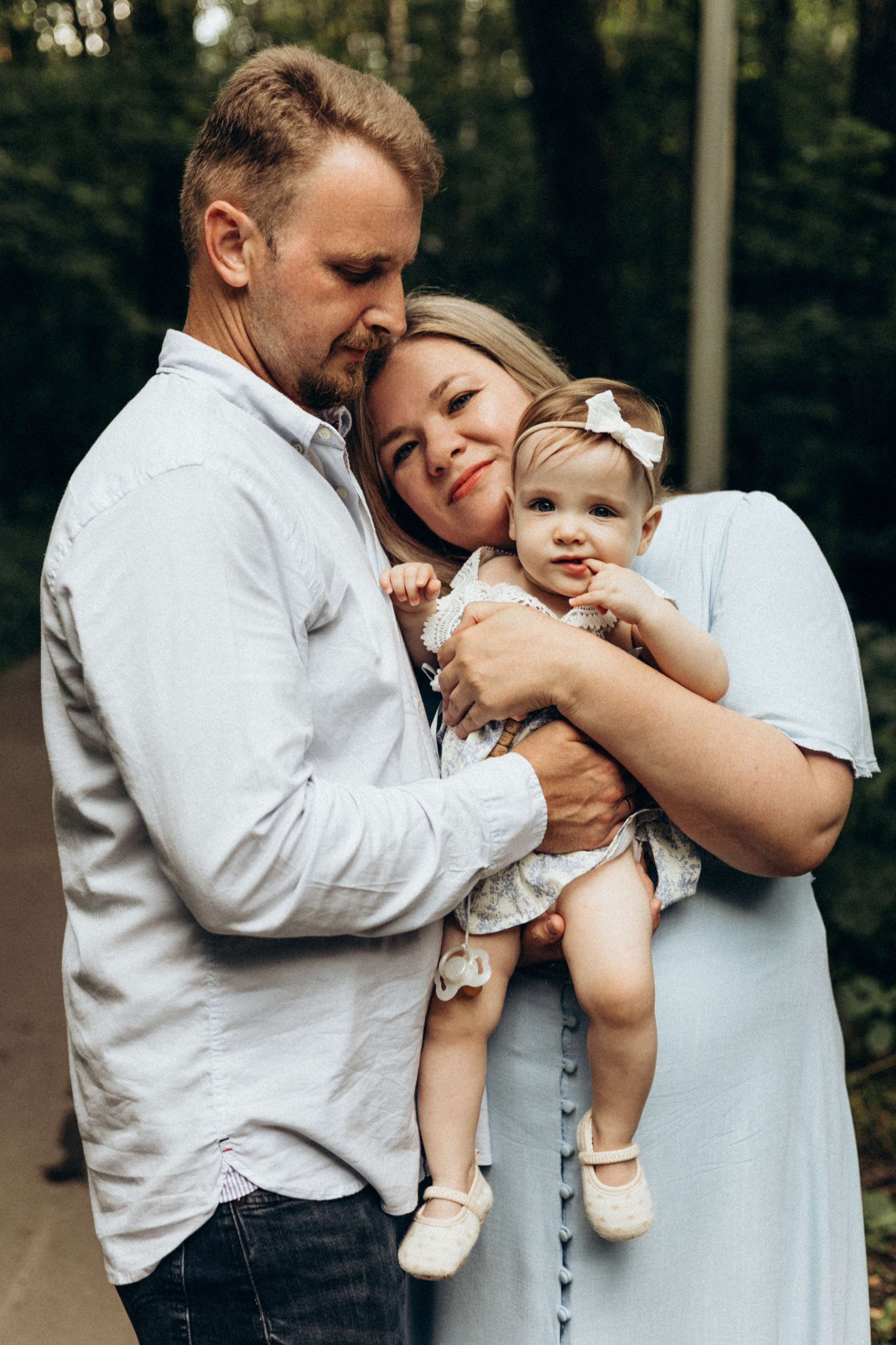 Семейная фотосессия на годик ребенка