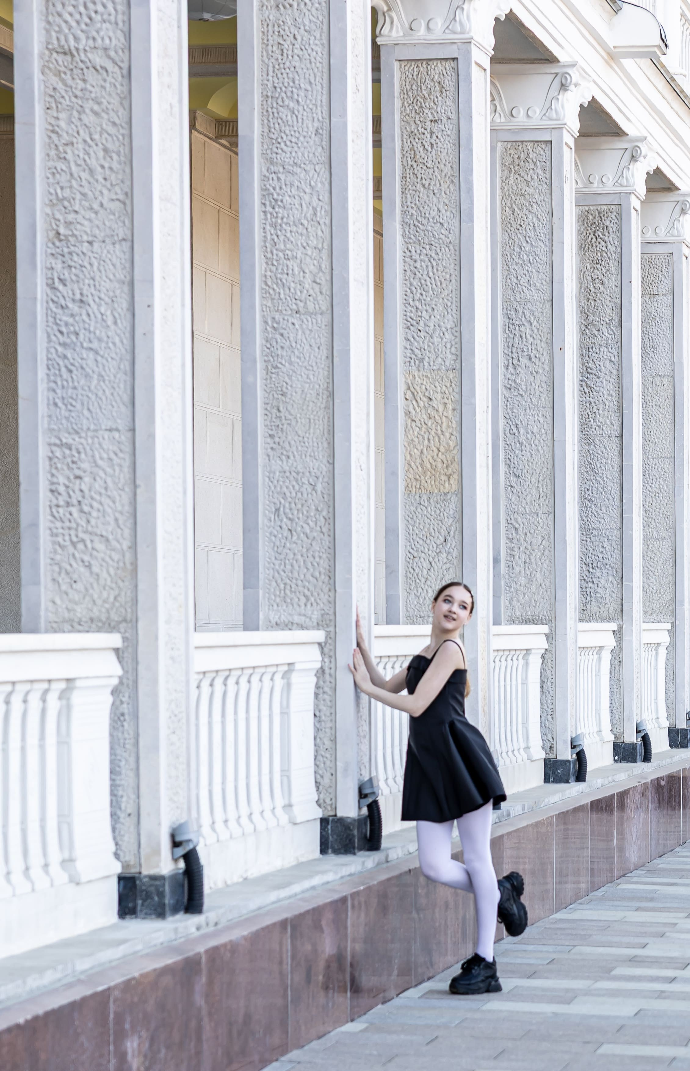 фотосессия в архитектуре Москва длинная галерея