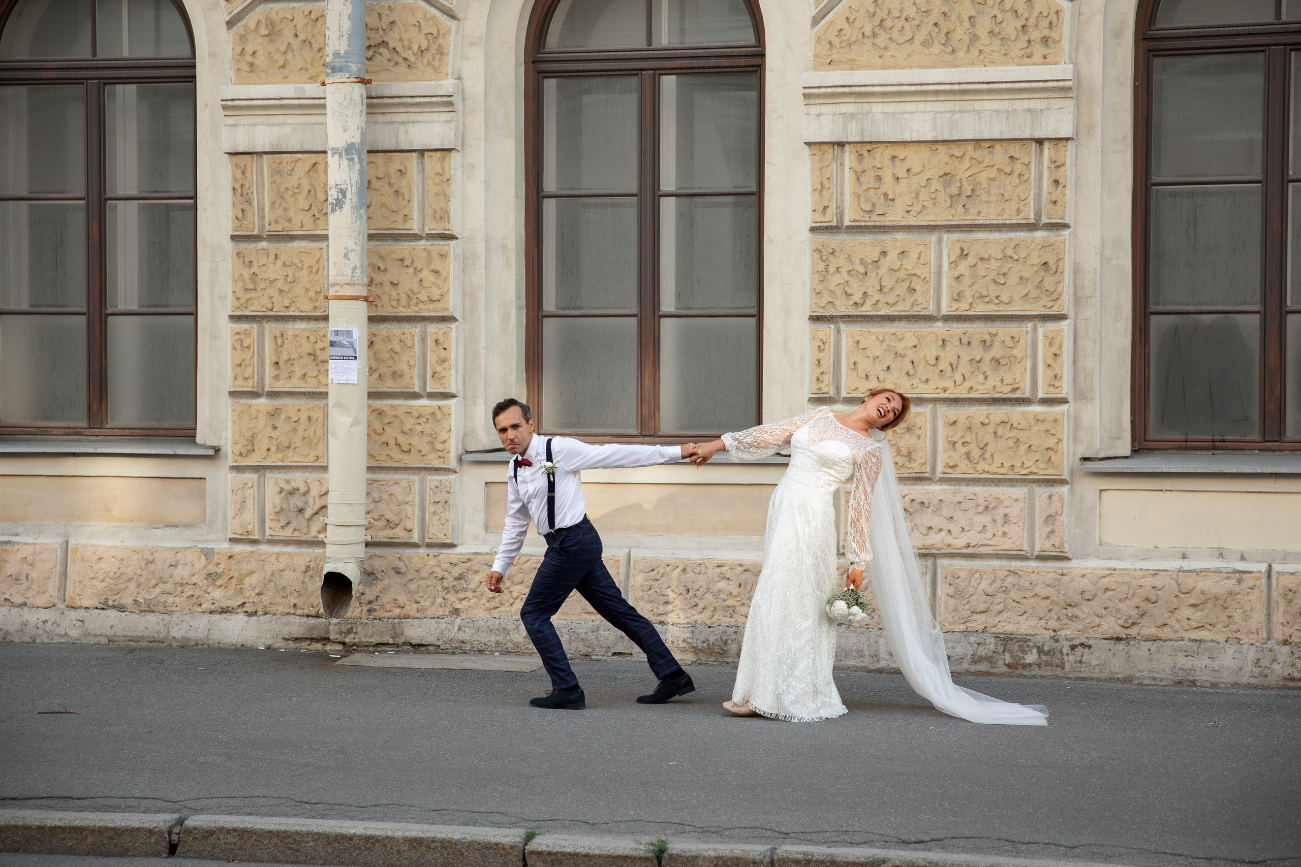 Свадебная фотосессия около Исаакиевского собора. Свадебный фотограф в Санкт-Петербурге Никита Кузякин