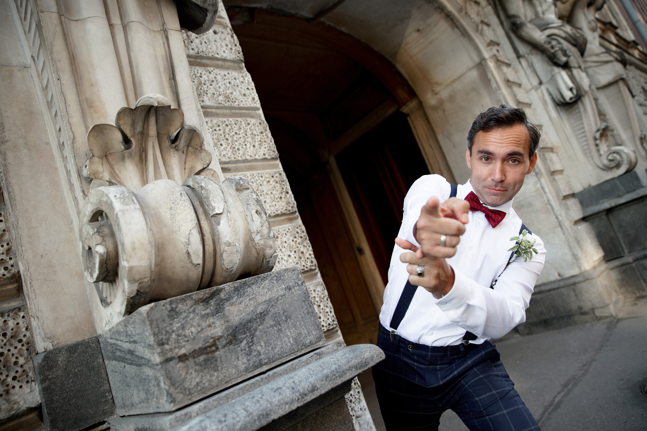 Свадебная фотосессия около Исаакиевского собора. Свадебный фотограф в Санкт-Петербурге Никита Кузякин