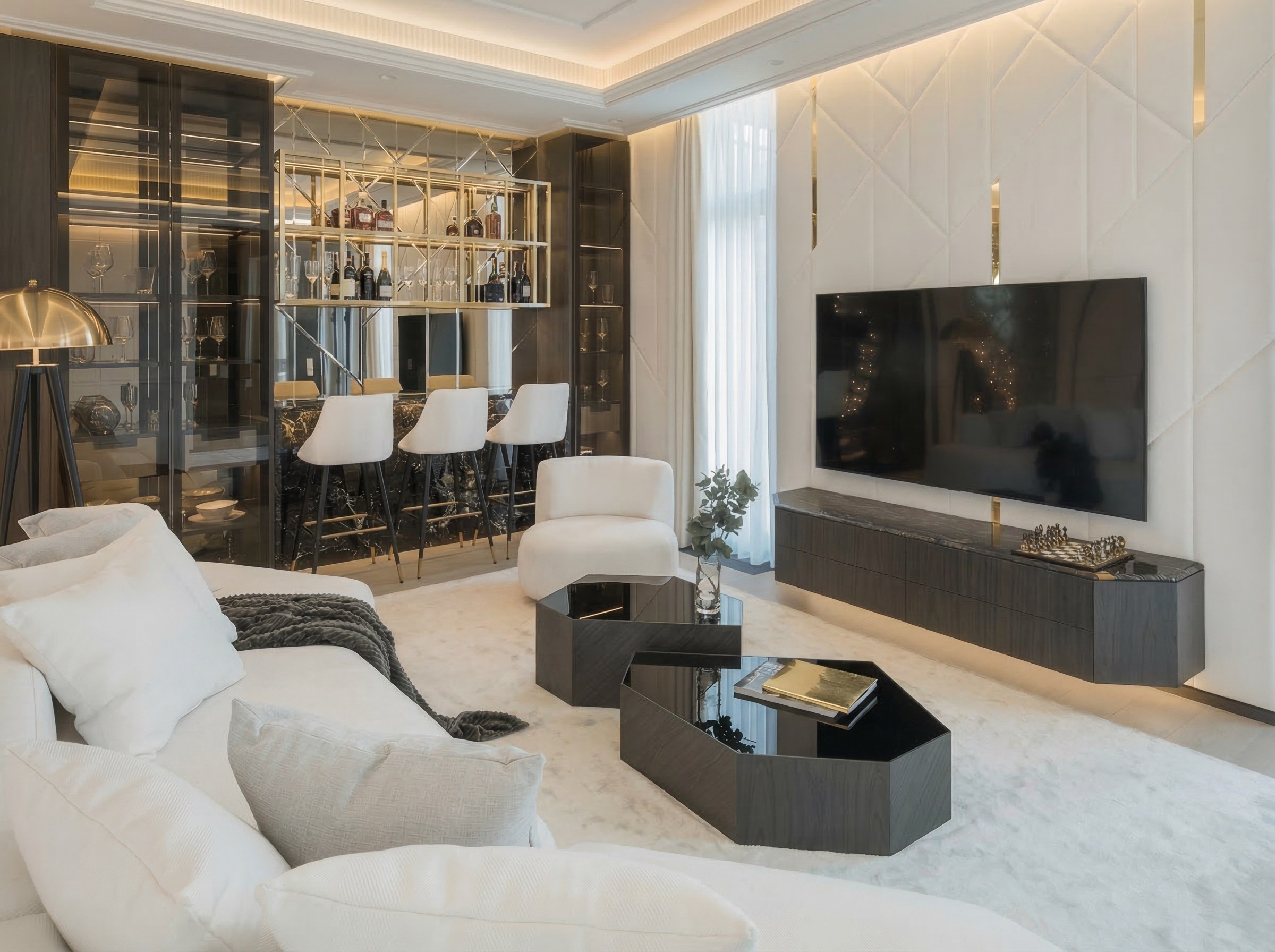 Дизайн двухуровневого пентхауса 500 м² с террасами и Wellness-зоной | Валерия Котович