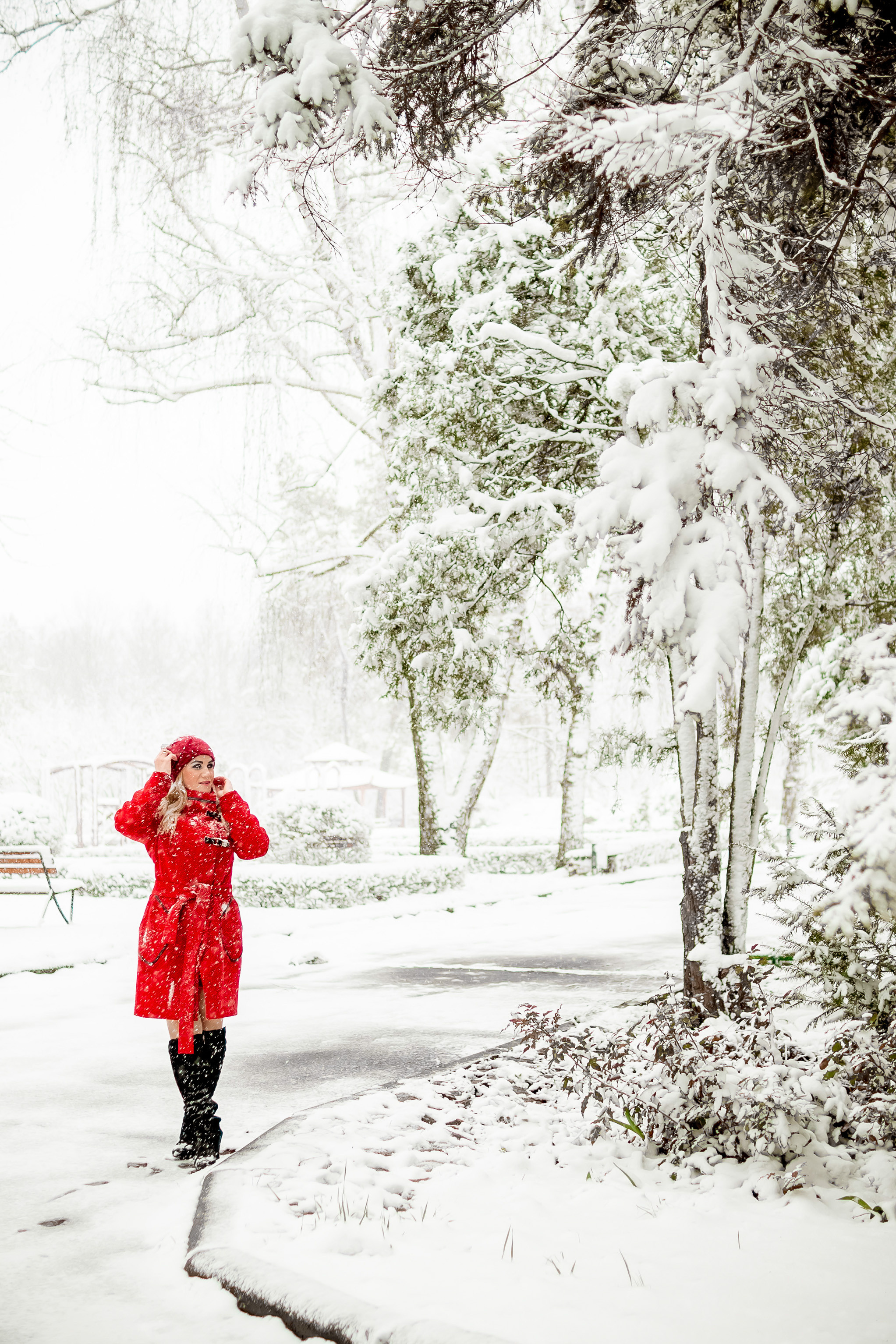 Фотосессия в зимнем ботаническом саду. Юлия Басня семейный и свадебный фотограф в Донецке