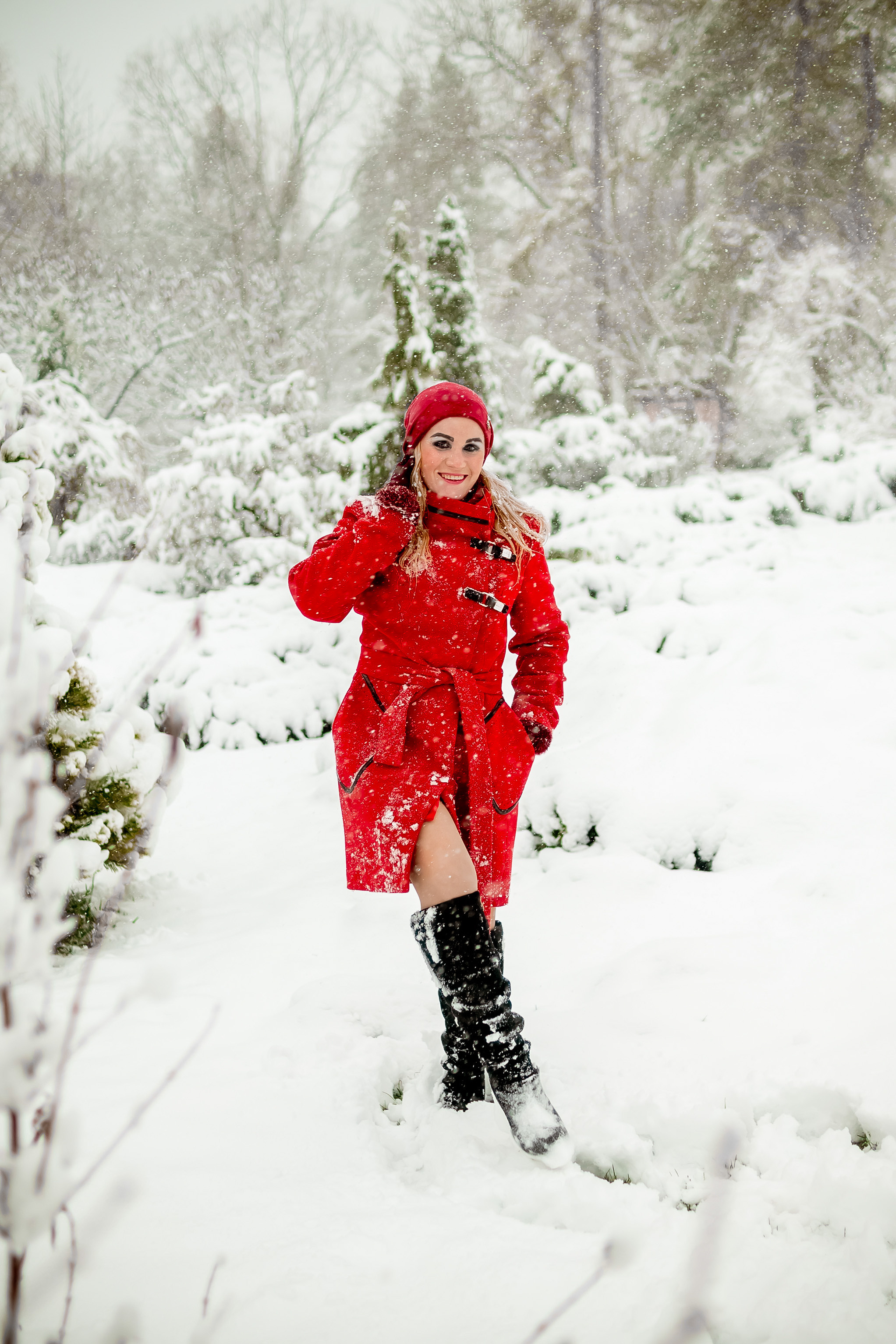 Фотосессия в зимнем ботаническом саду. Юлия Басня семейный и свадебный фотограф в Донецке