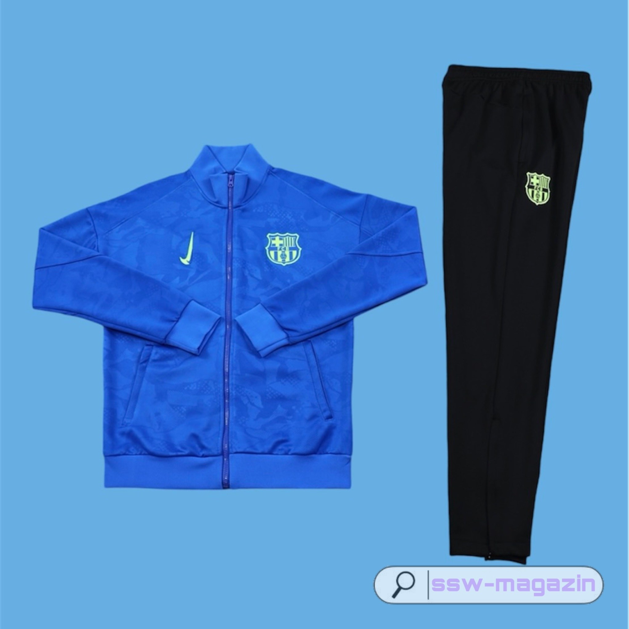 Синий костюм Barcelona 2024-2025 купить. Футбольный магазин — ssw_magazin