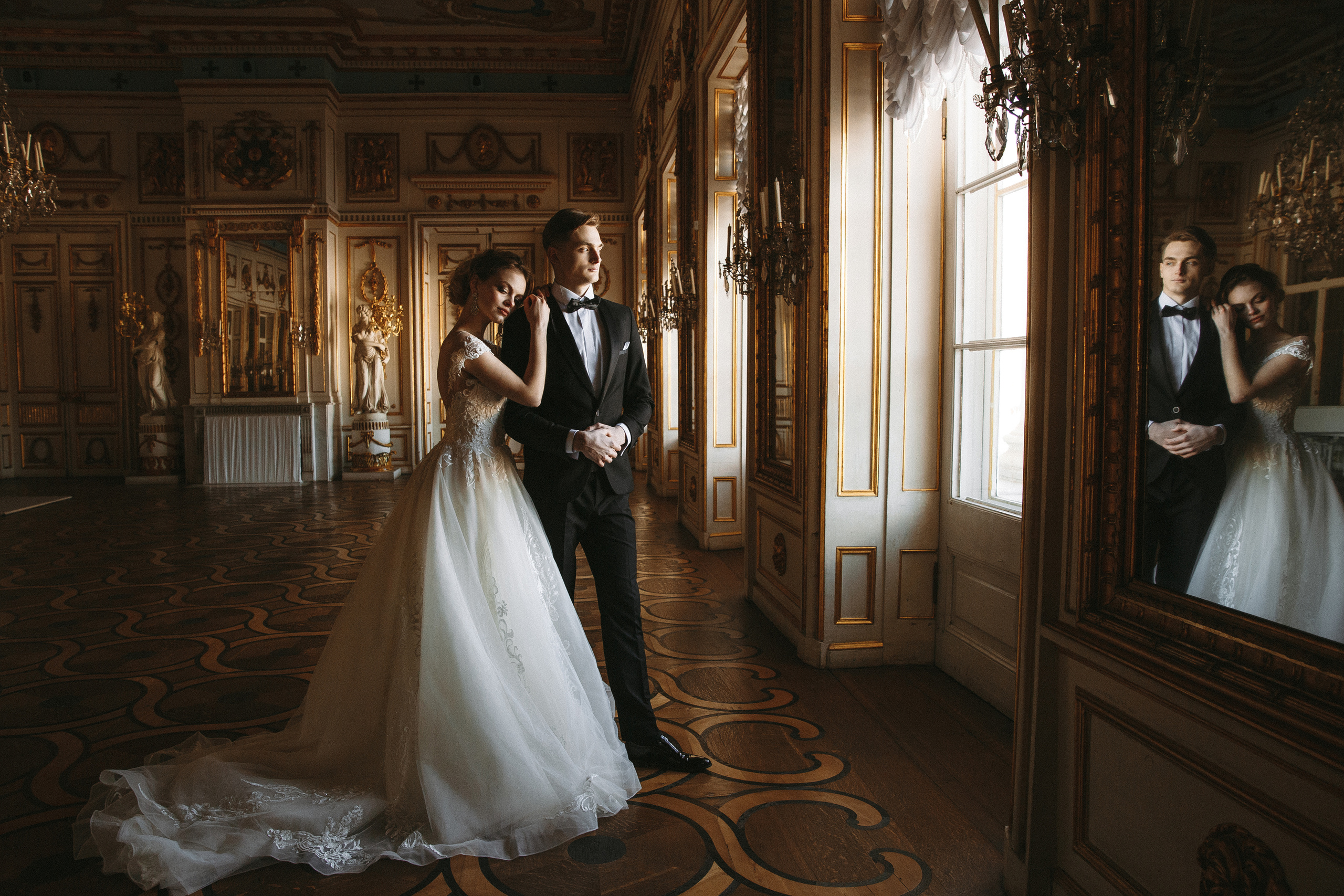 Свадебная фотосессия в Кусково, свадебный фотограф в Кусково