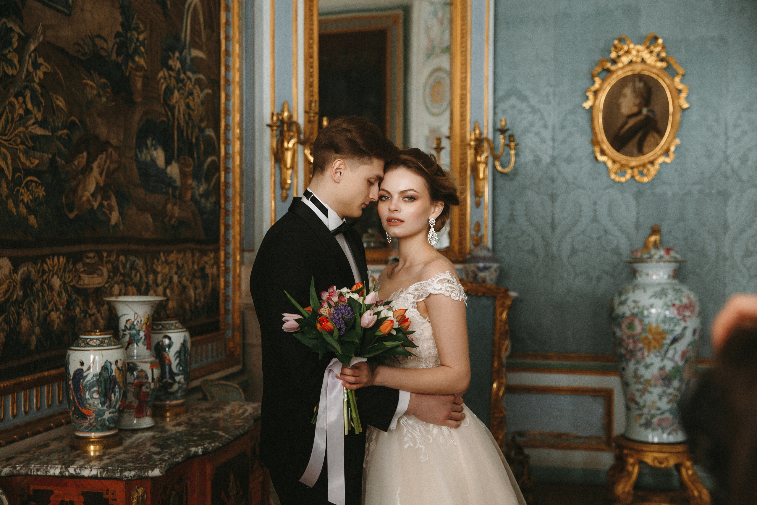 Свадебная фотосессия в Кусково, свадебный фотограф в Кусково