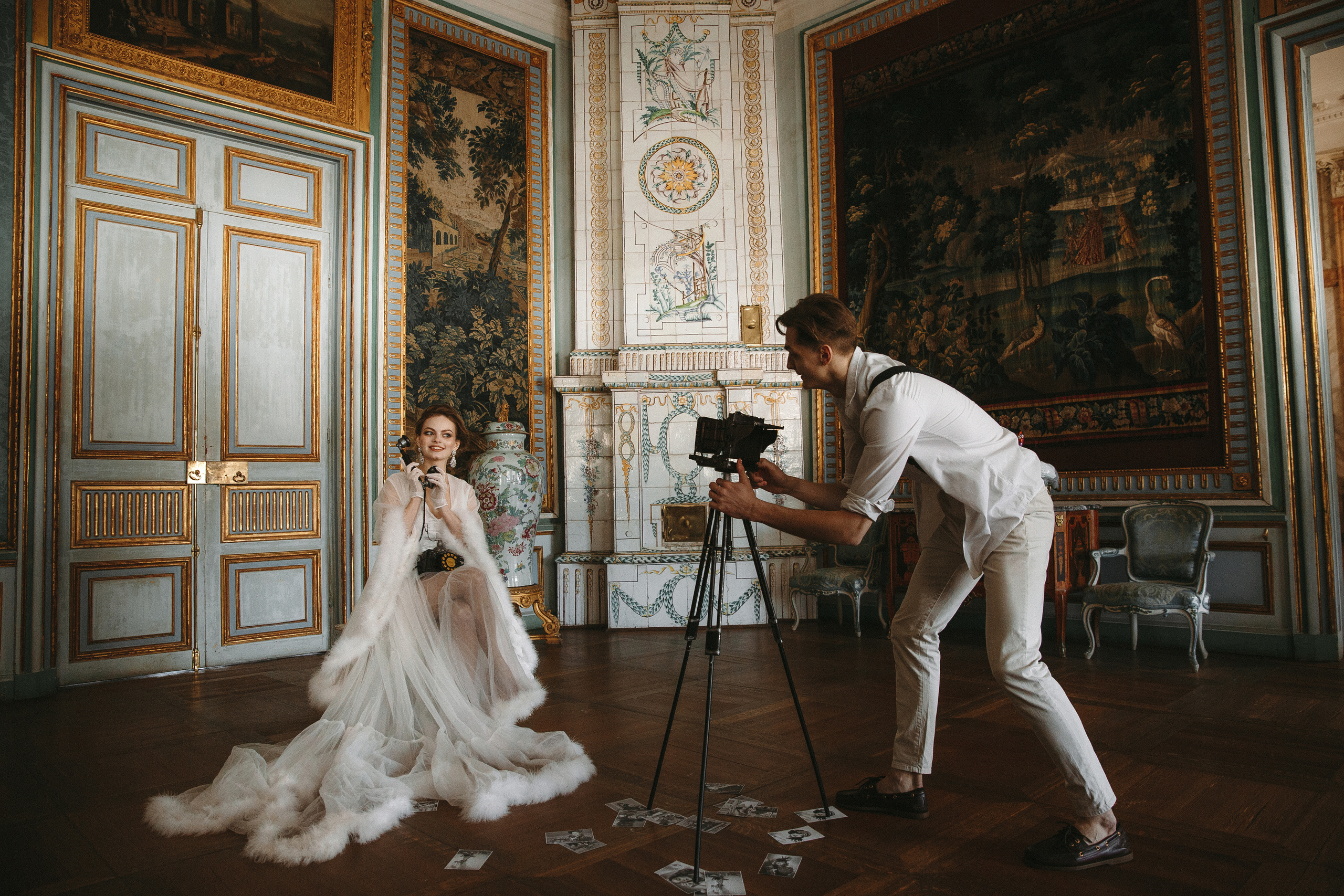 Свадебная фотосессия в Кусково, свадебный фотограф в Кусково