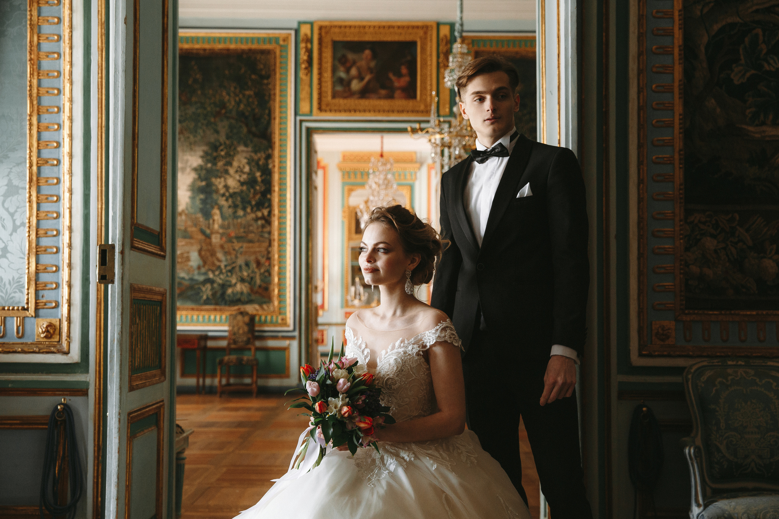 Свадебная фотосессия в Кусково, свадебный фотограф в Кусково