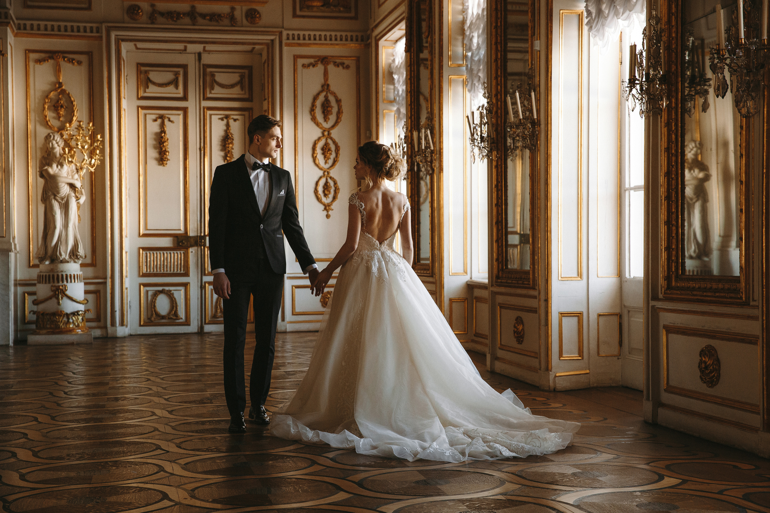 Свадебная фотосессия в Кусково, свадебный фотограф в Кусково