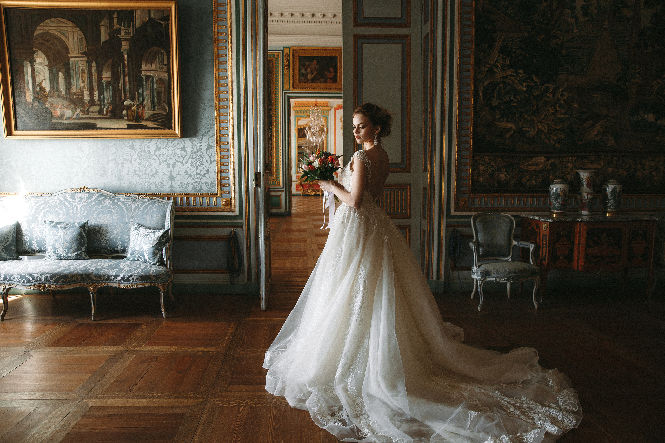 Свадебная фотосессия в Кусково, свадебный фотограф в Кусково