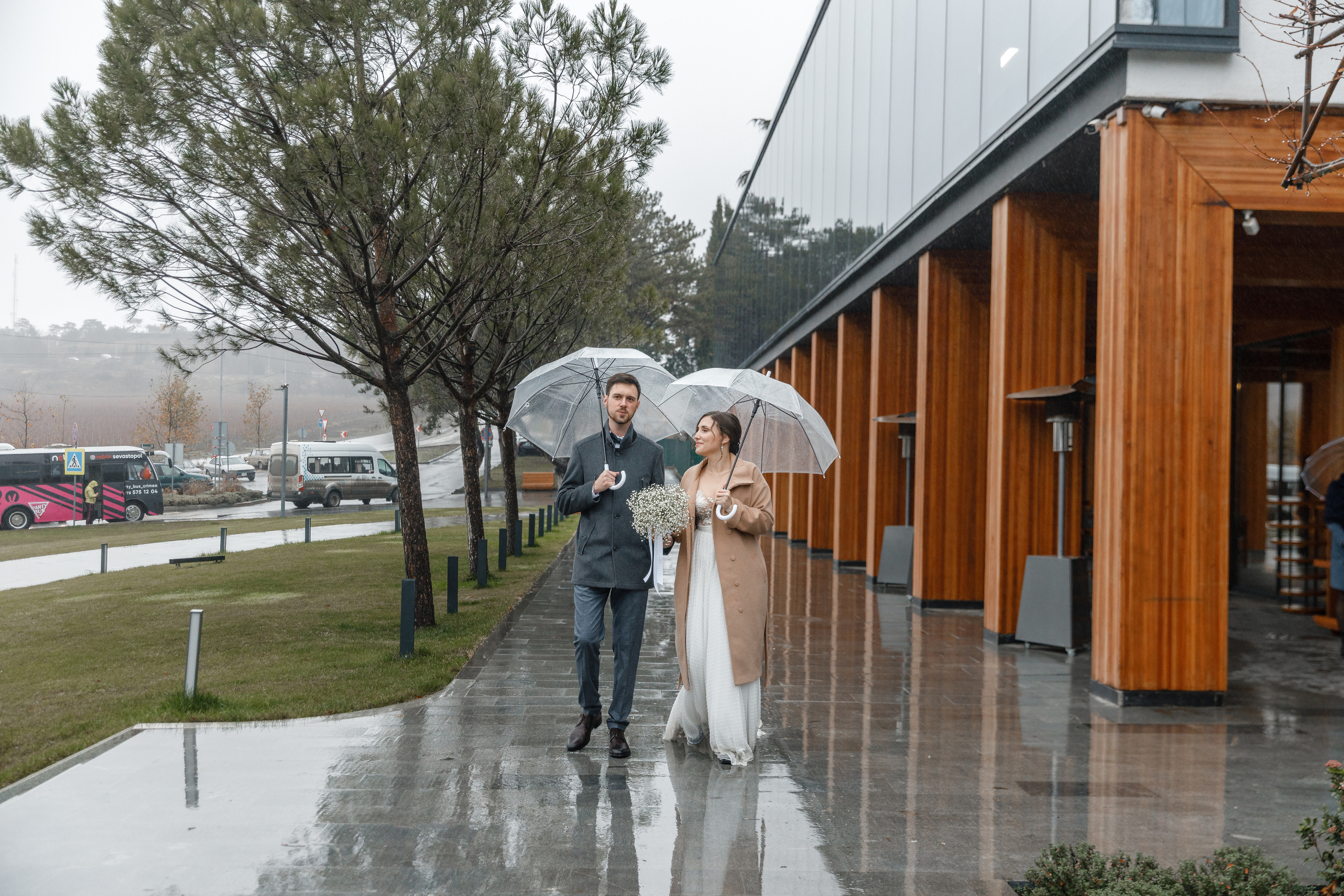 Свадьба в дождливый день. Анонс для Владлены и Никиты. Свадебный фотограф в Крыму и Севастополе Ольга Баскакова