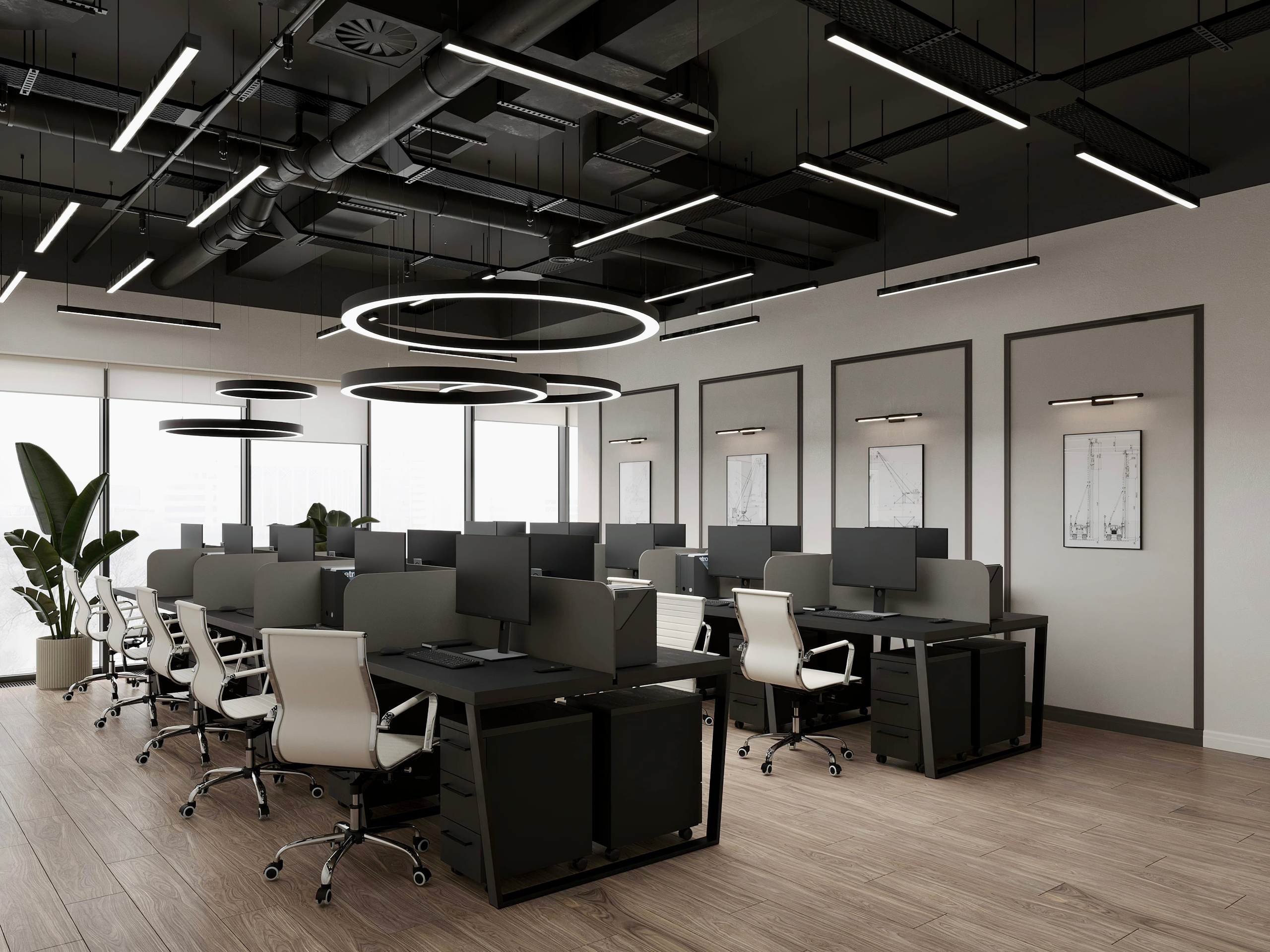 Офис 264 м², БЦ «Останкино». 3D Визуализация интерьера