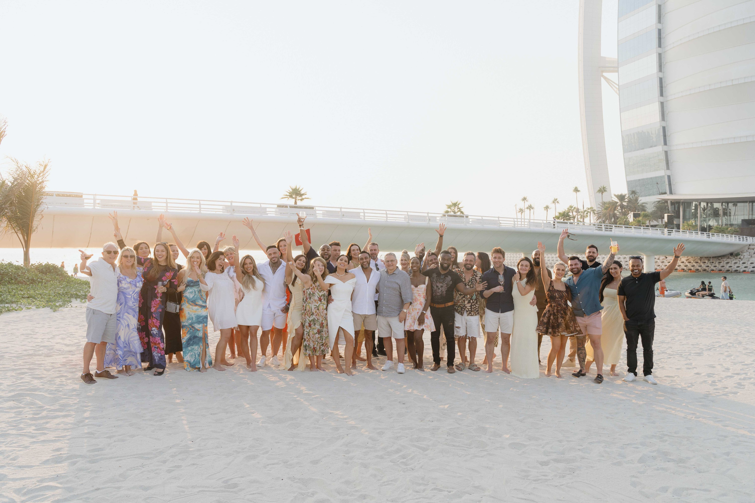 Wedding brunch next to burj Al Arab in Dubai