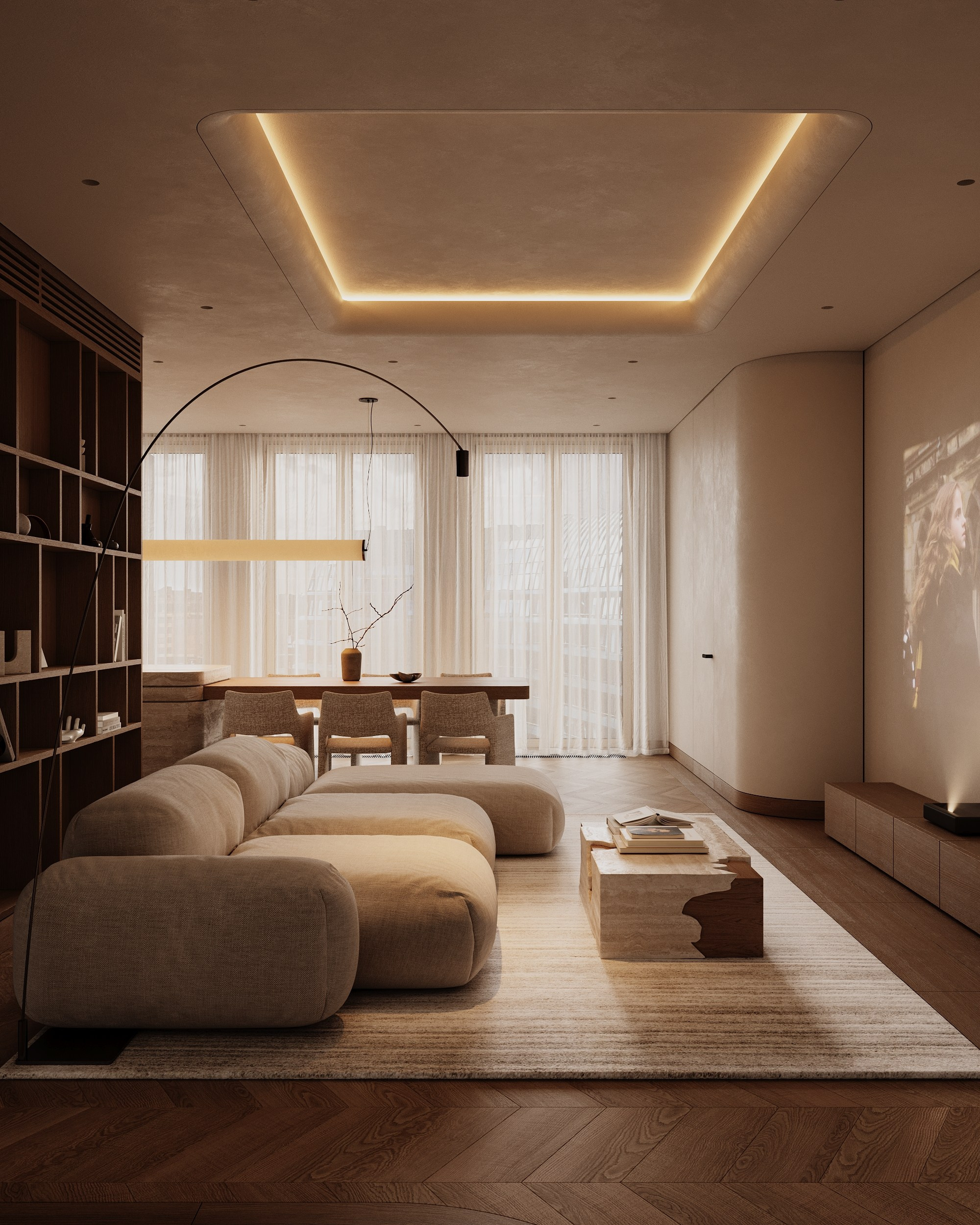 GARDEN QUARTERS. Interior 3D visualizer Liya Iskevich