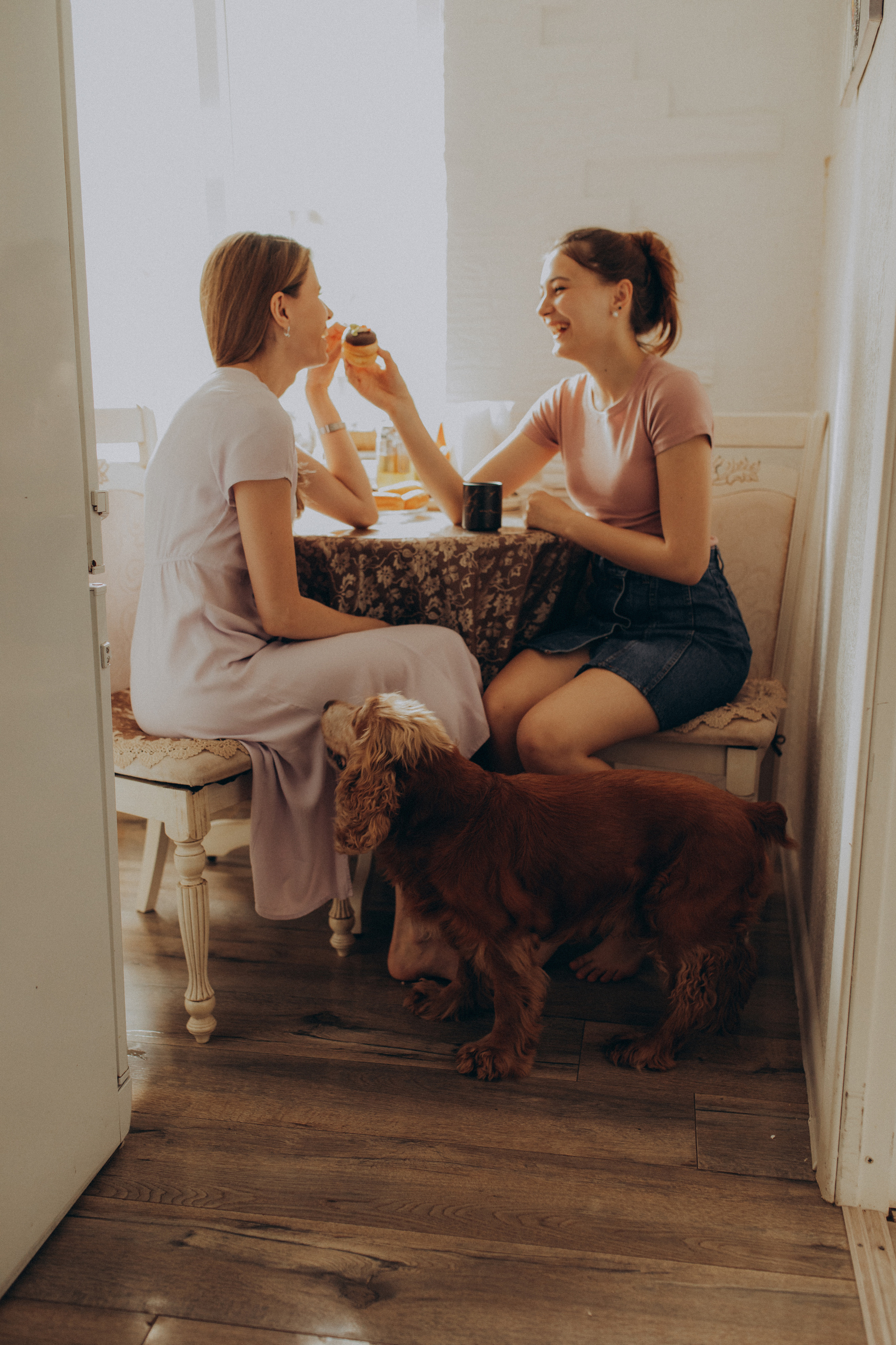 Домашняя съемка Аня и Кира. Фотограф новорожденных, детей и беременности г. Волгодонск Дарья Илькова