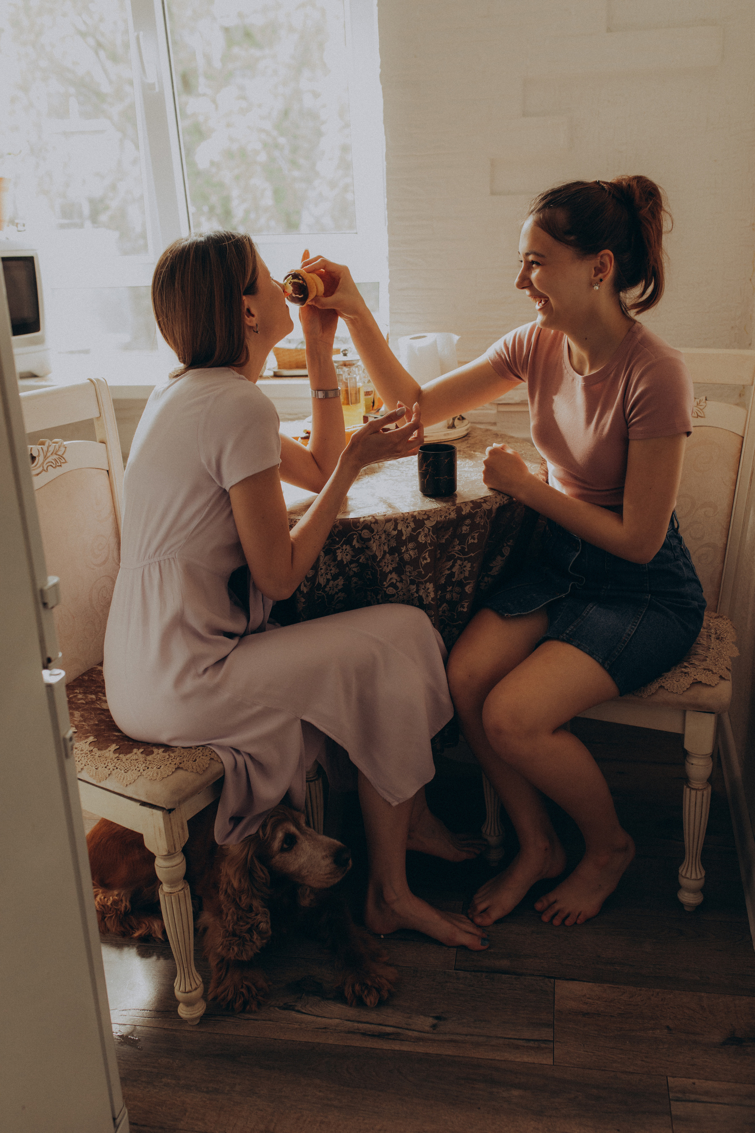 Домашняя съемка Аня и Кира. Фотограф новорожденных, детей и беременности г. Волгодонск Дарья Илькова