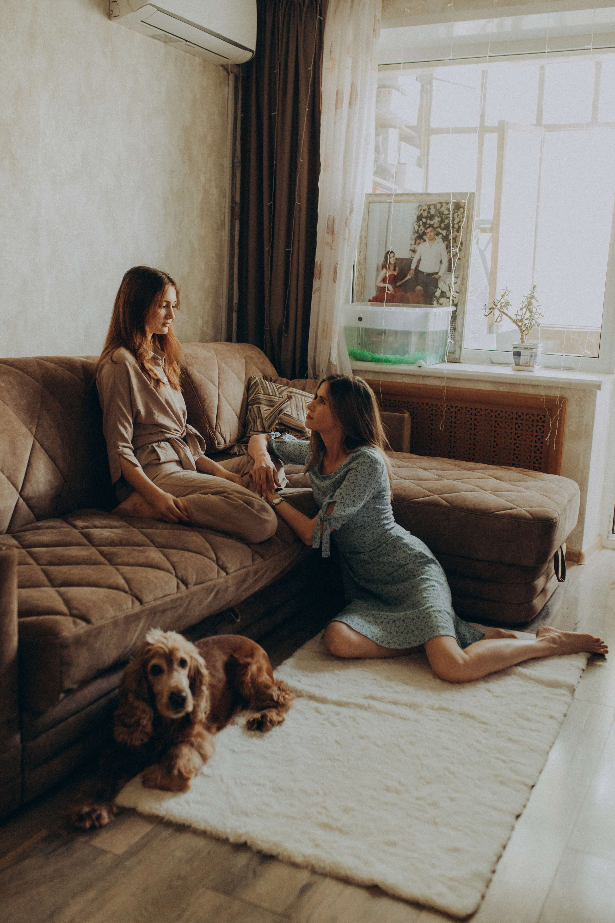 Домашняя съемка Аня и Кира. Фотограф новорожденных, детей и беременности г. Волгодонск Дарья Илькова