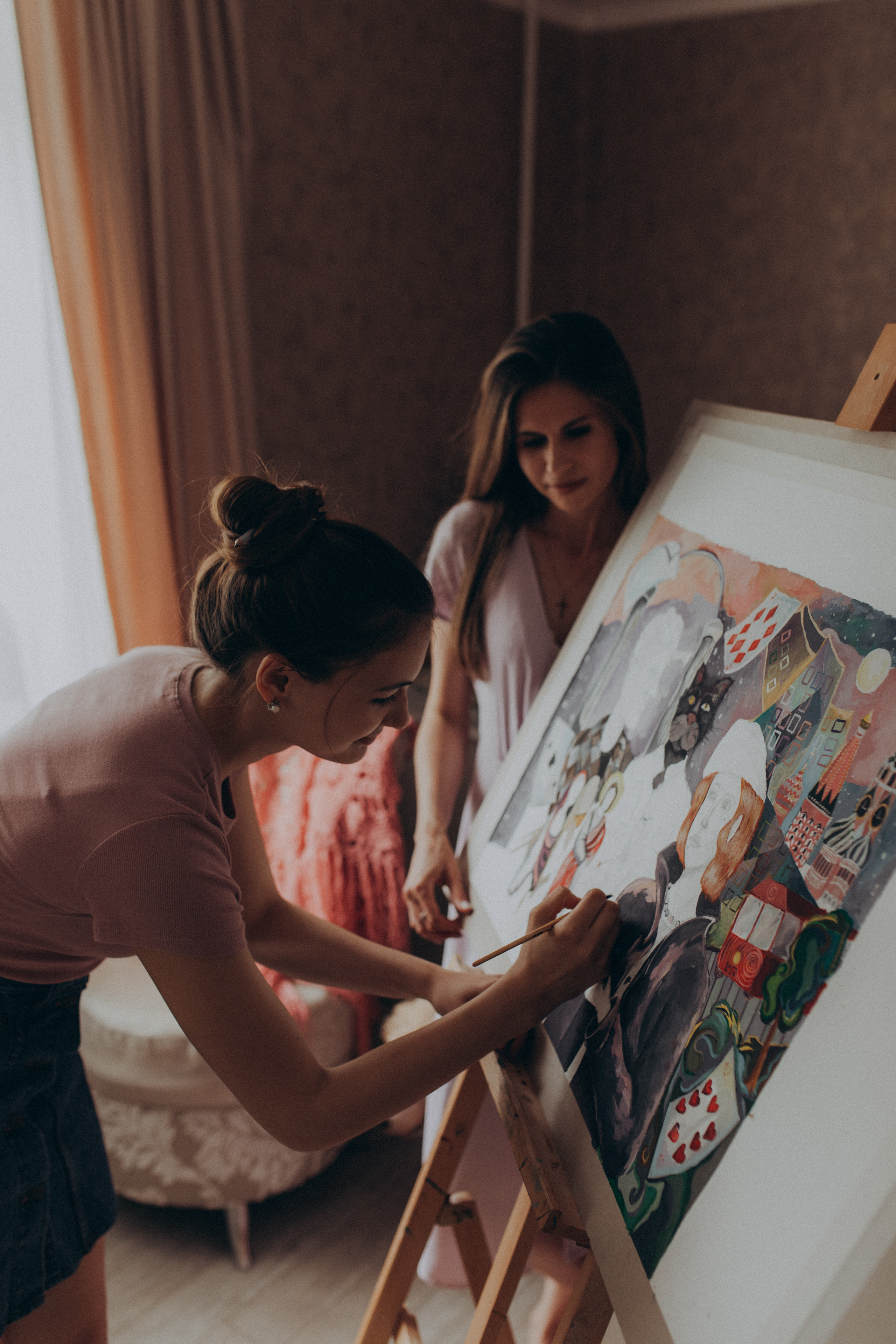 Домашняя съемка Аня и Кира. Фотограф новорожденных, детей и беременности г. Волгодонск Дарья Илькова