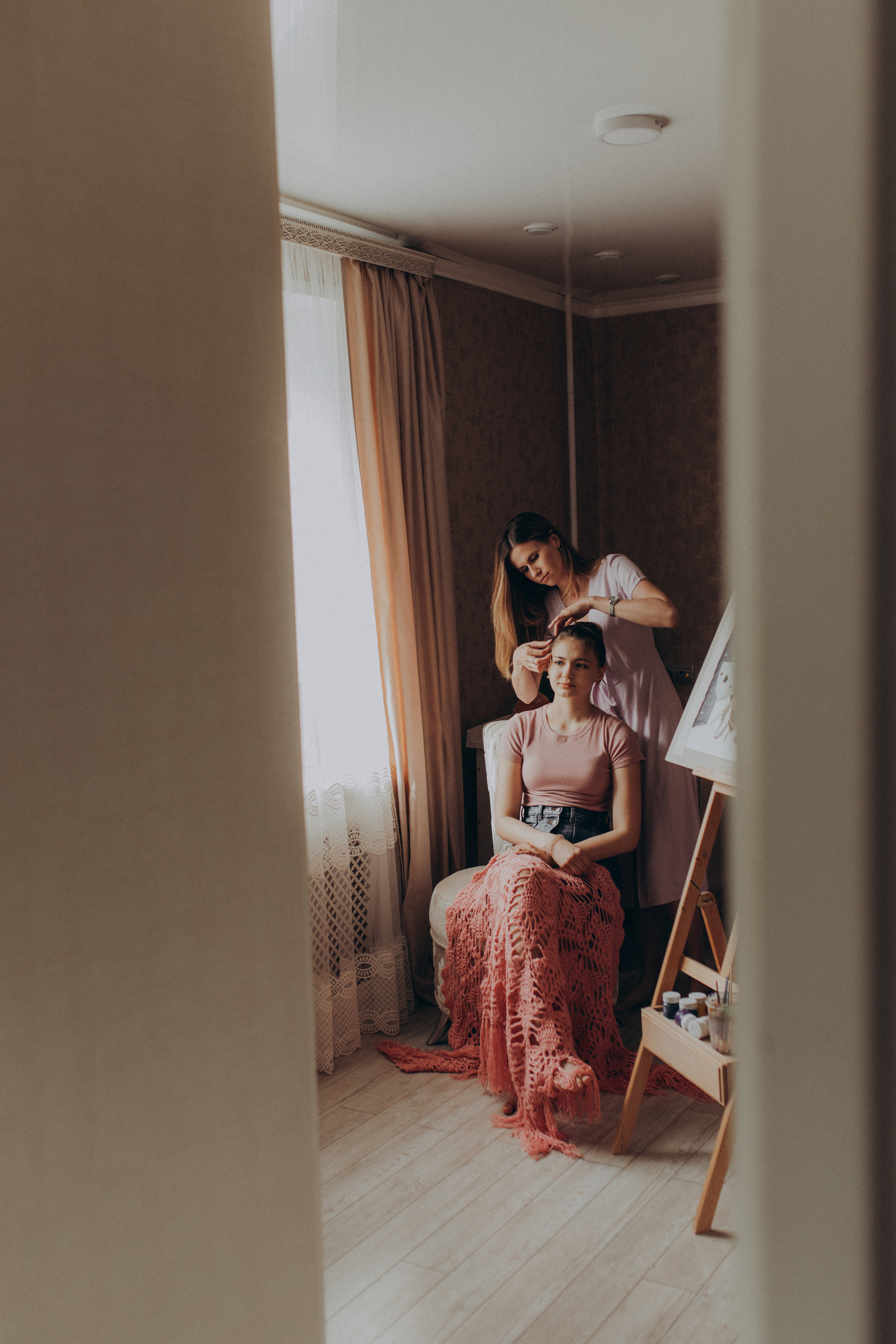 Домашняя съемка Аня и Кира. Фотограф новорожденных, детей и беременности г. Волгодонск Дарья Илькова