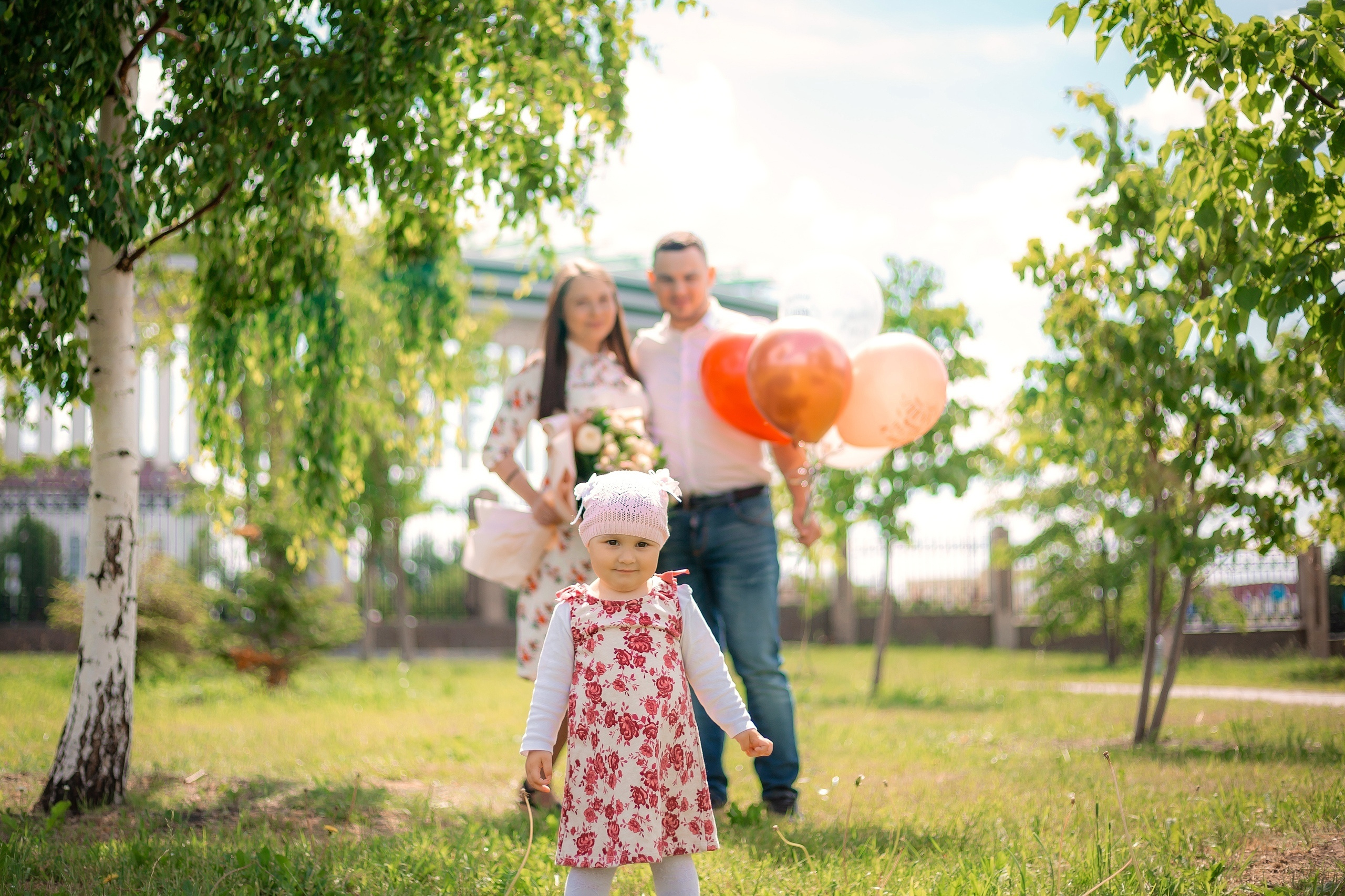 семейная фотосессия на улице
