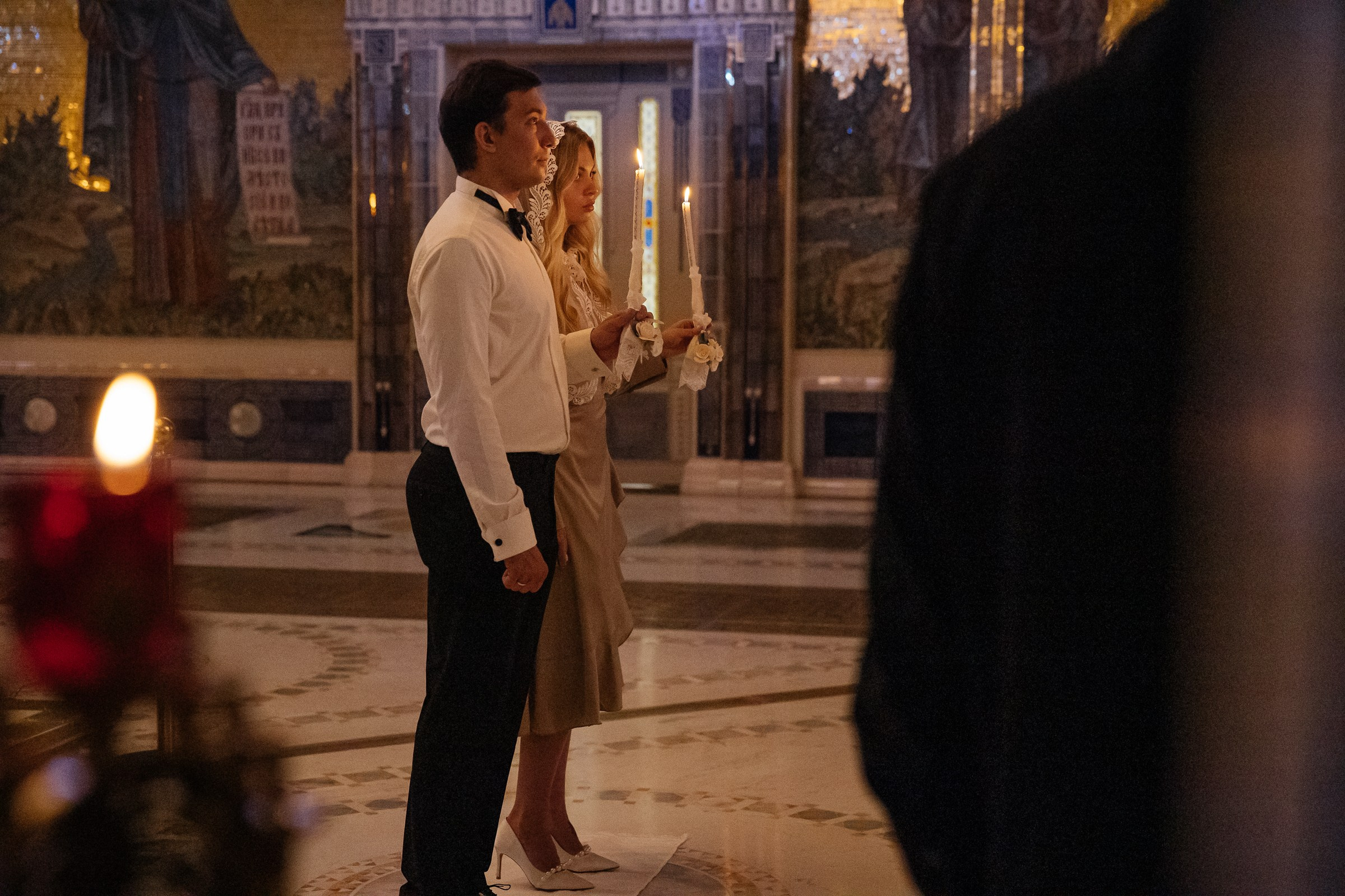 Венчание в Храме Вооруженных Сил. Свадебный фотограф в Москве Элина Ларченкова. Фото, которые цепляют