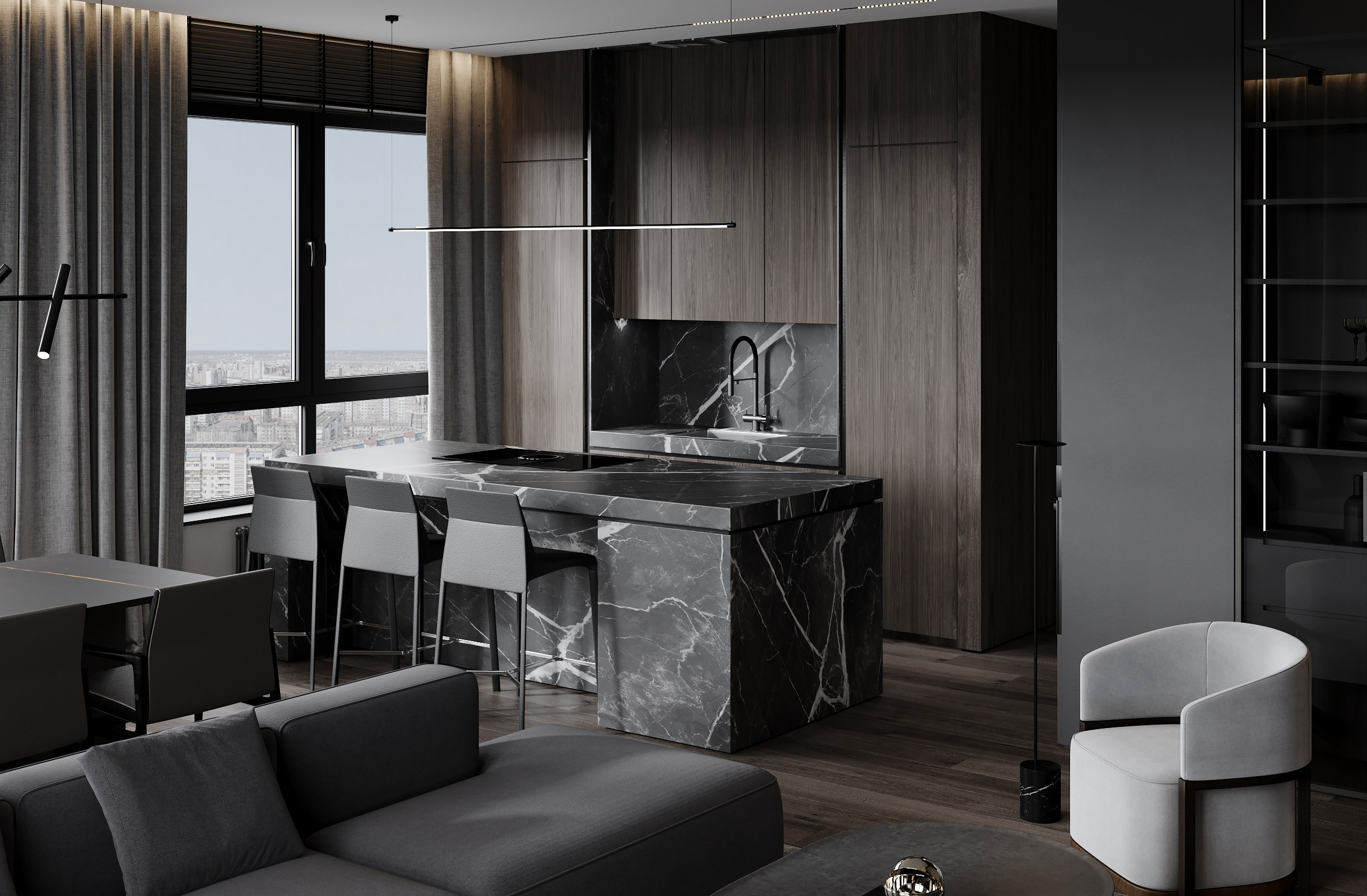 ЖК «На Комсомольском». Дизайн интерьеров в Санкт-Петербурге, Москве. Черемных Валентина