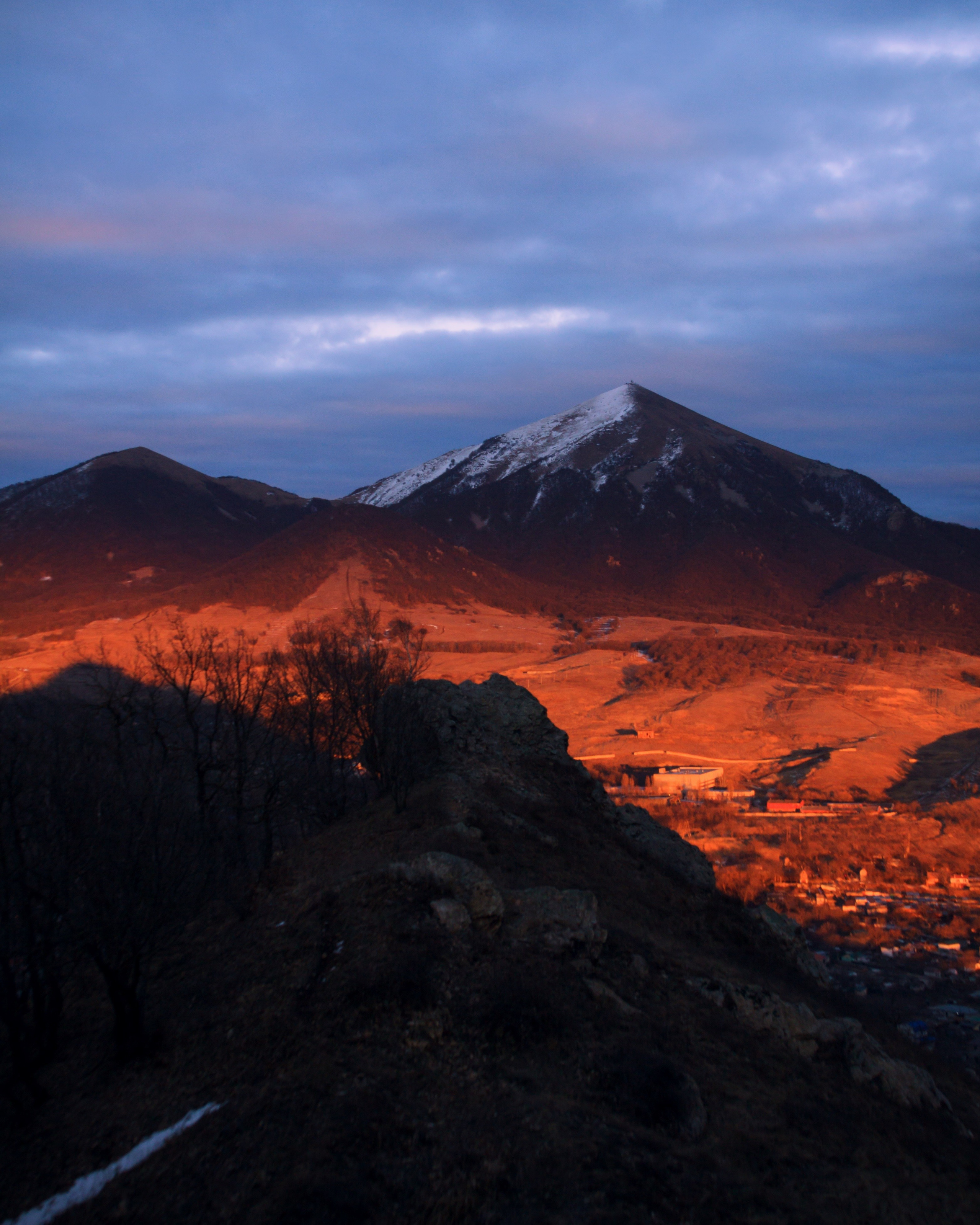 Вид со склонов Шелудивой в сторону г. Бештау