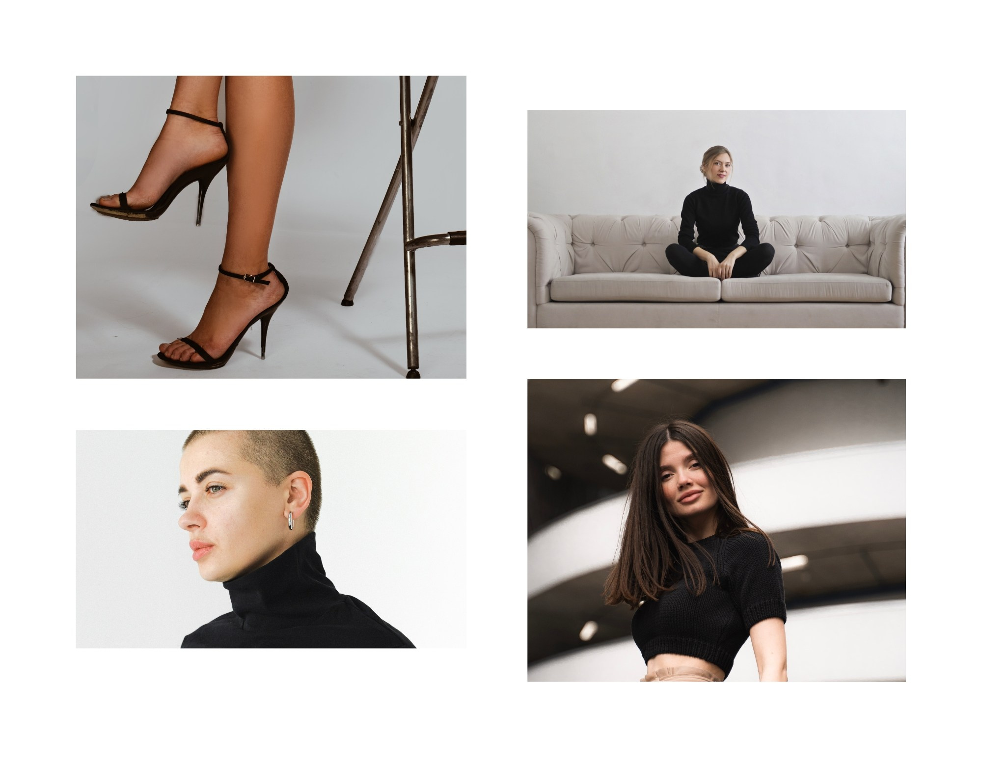 Серия портретов и полуфигурных кадров в студии