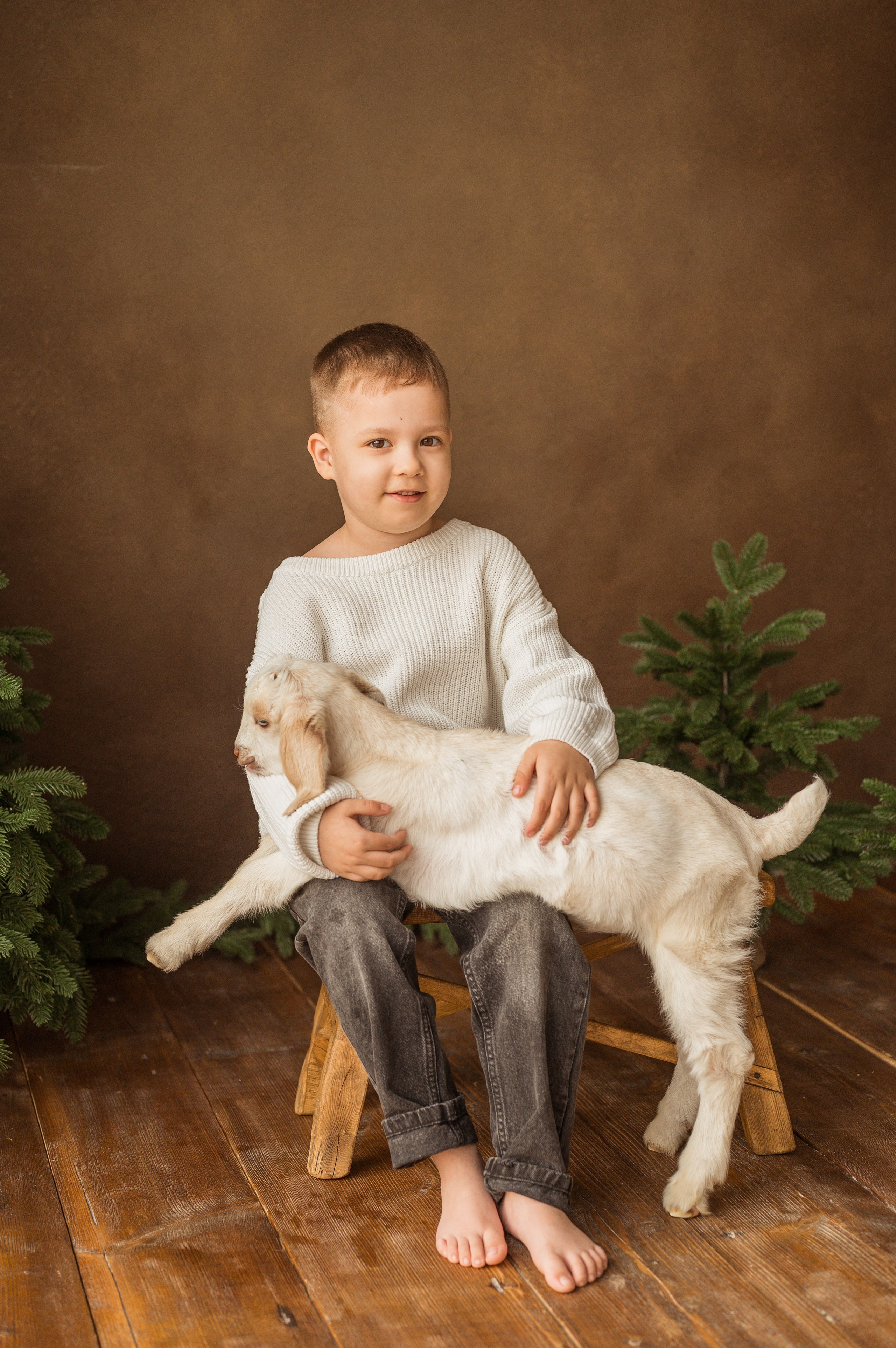 Данечка, Артем и козлик. Детский и семейный фотограф Ирина Гладких