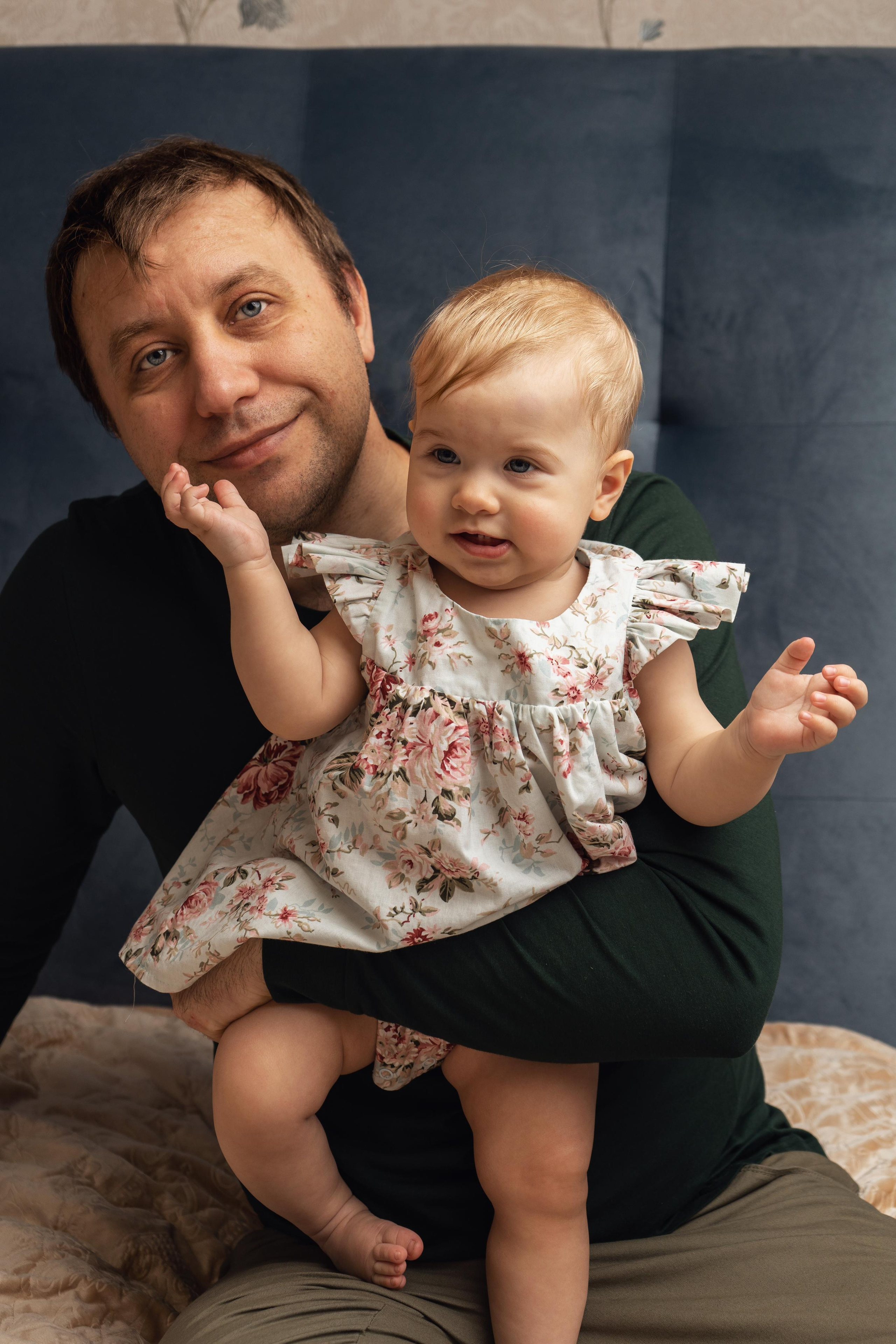 семейная фотосессия с детьми дома