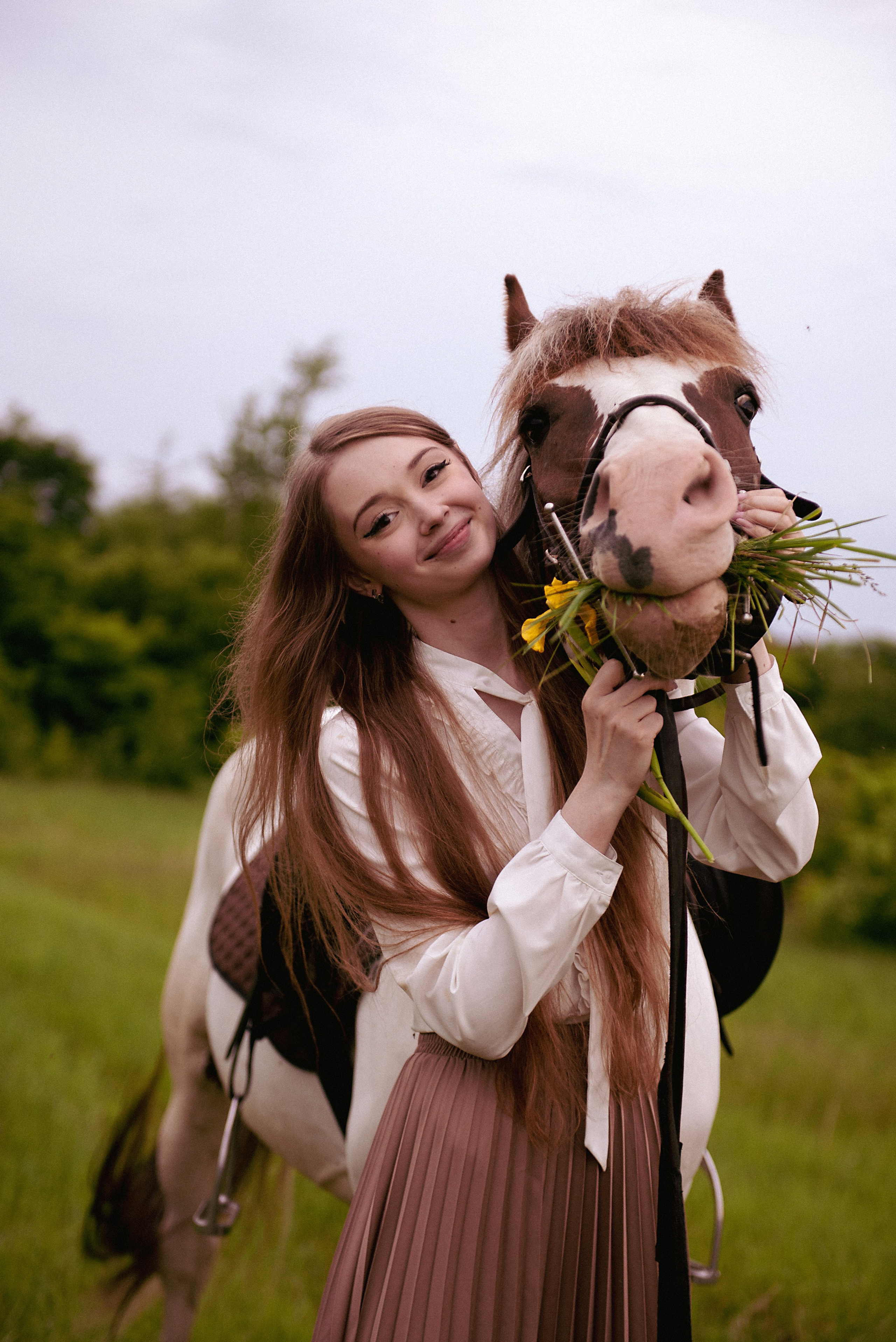 Фотосессия с лошадью. Модель Дарья. Фотограф в Хабаровске