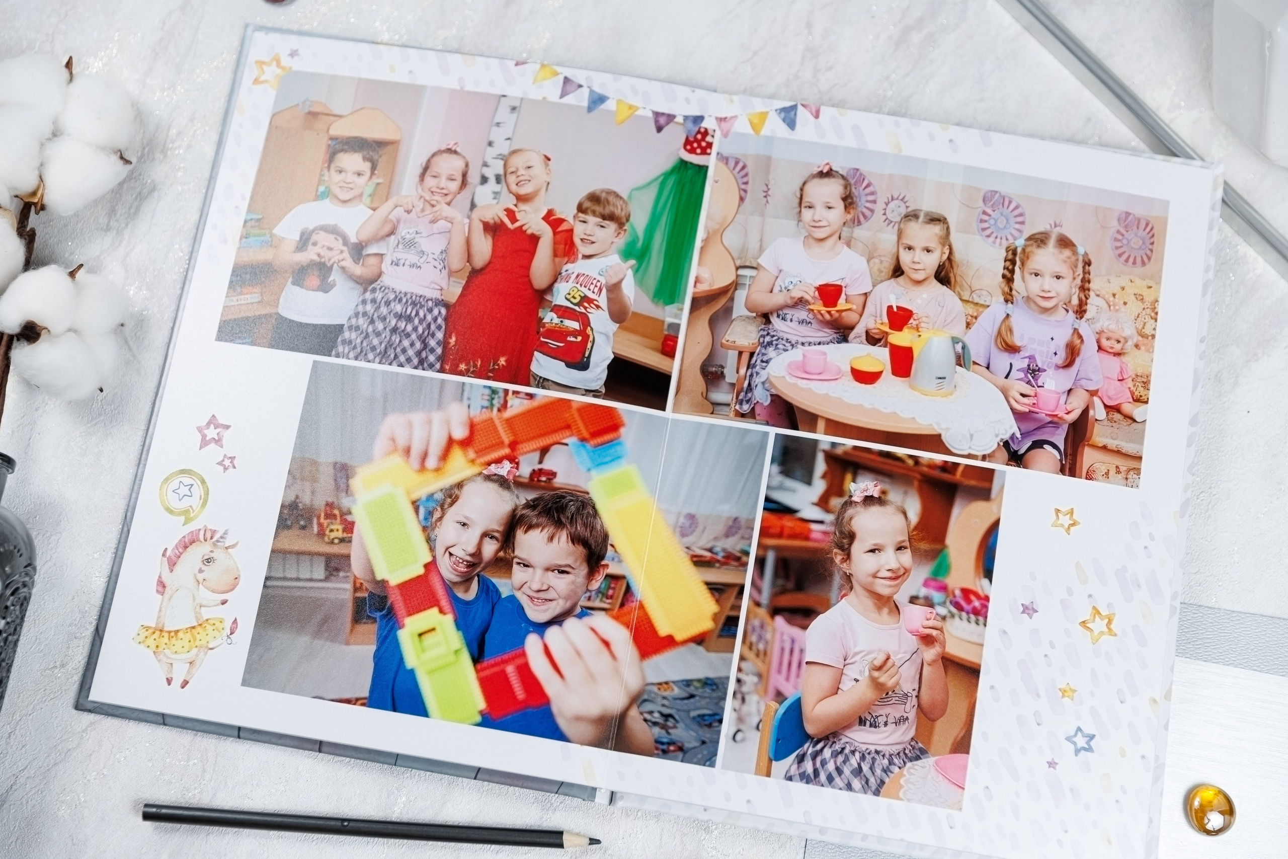 Выпускные альбомы в детский сад. Семейный и детский фотограф Комина Елена, Власиха, Одинцово