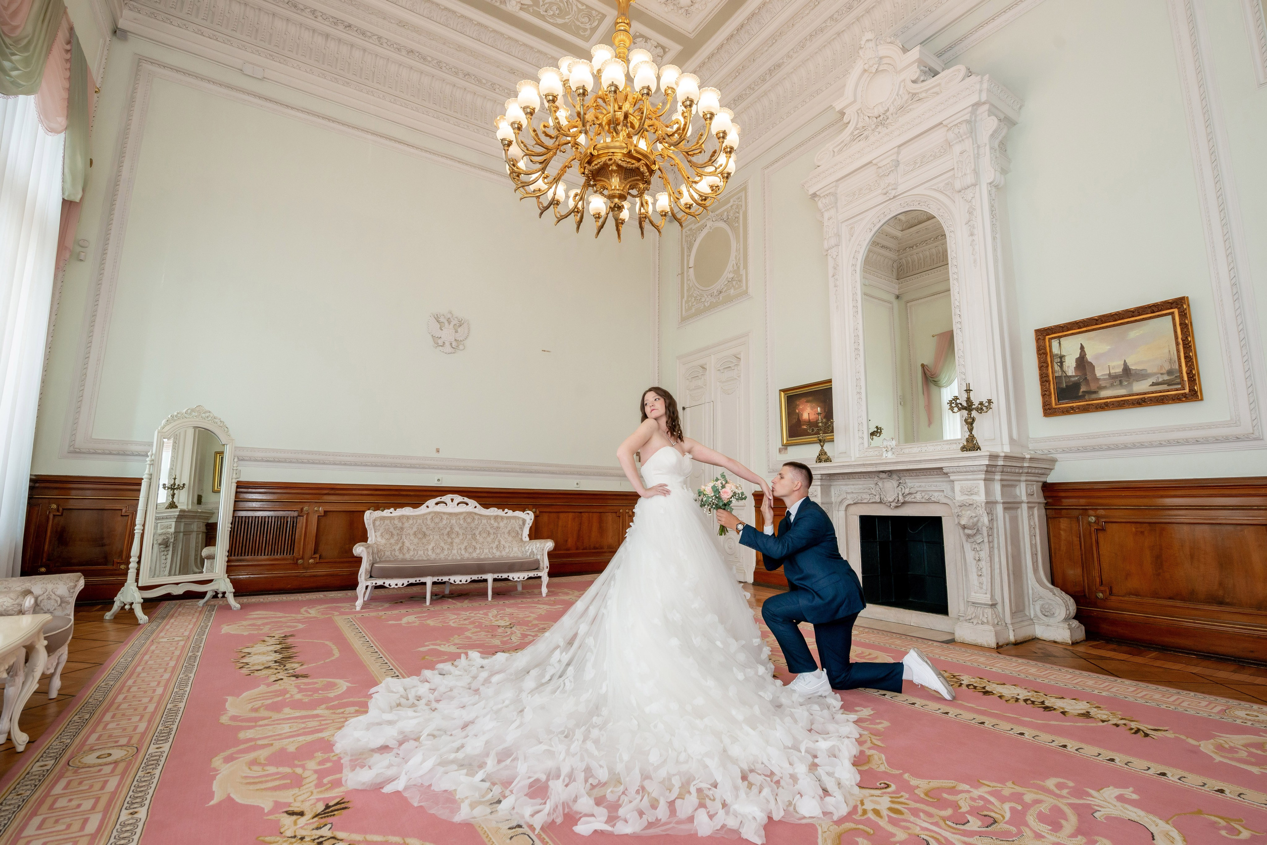 Зажигательная и динамичная свадебная фотосессия Анастасии и Максима. Портретный, семейный и свадебный фотограф в Санкт-Петербурге и в Пушкине Ширяев Денис