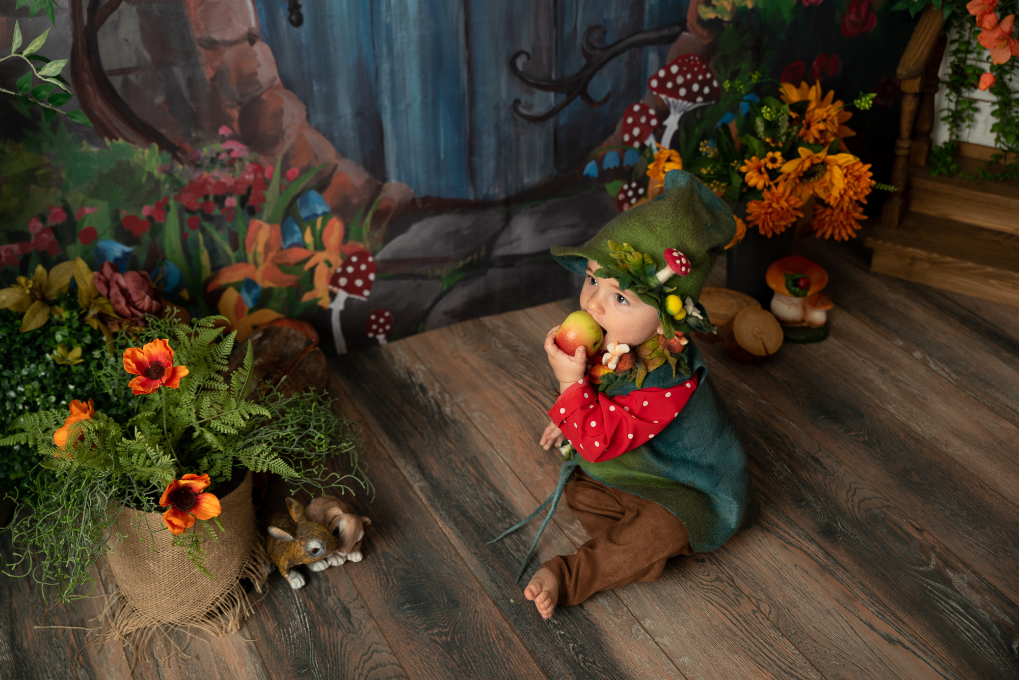 Проект «Лесная сказка» малыш Святослав 1,1 годик. Фотограф новорожденных в Нижневартовске Лара Курдюкова