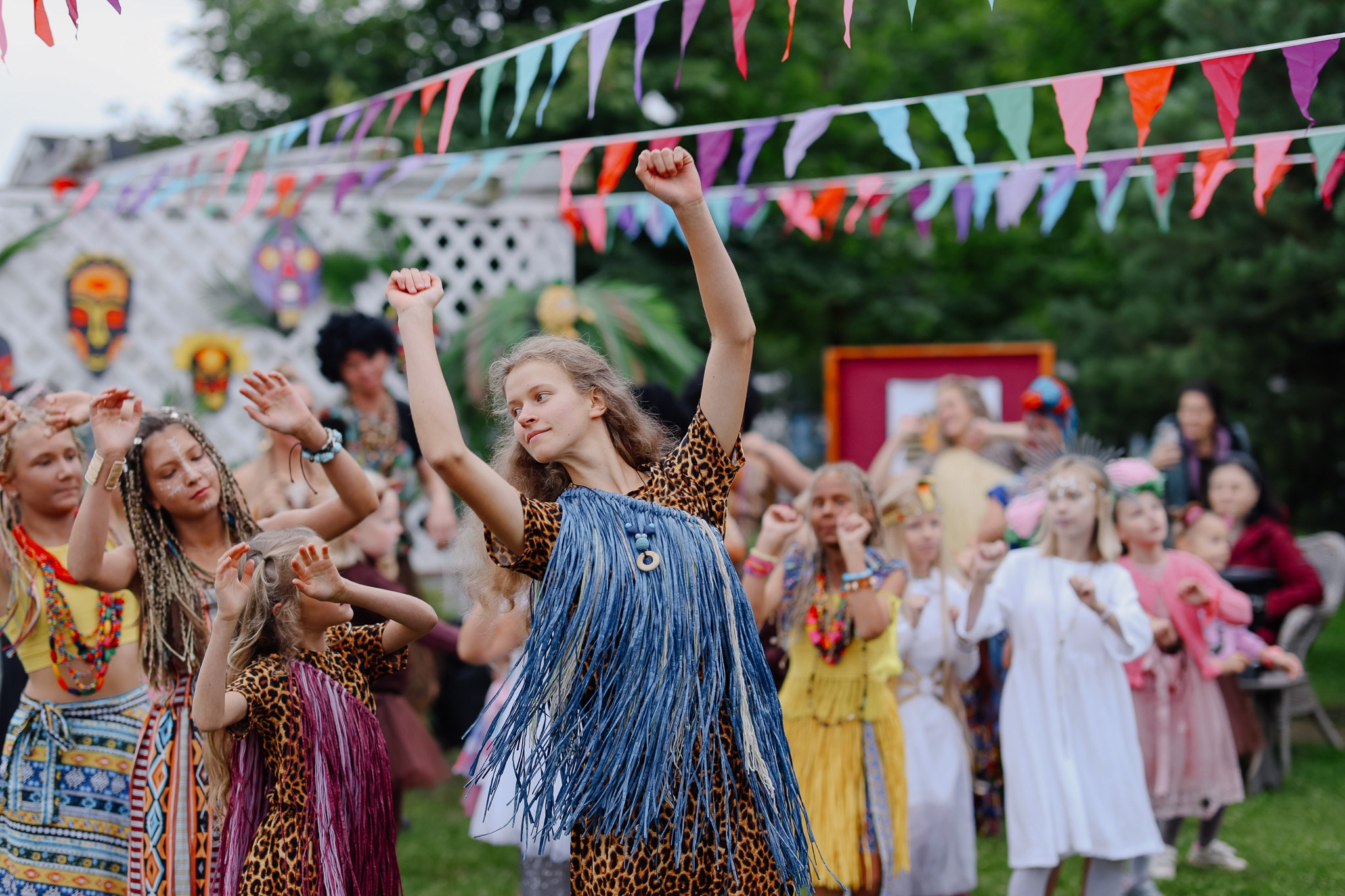 Репортажная съёмка детского праздника за городом. Женский фотограф в Москве Ксения Казакова