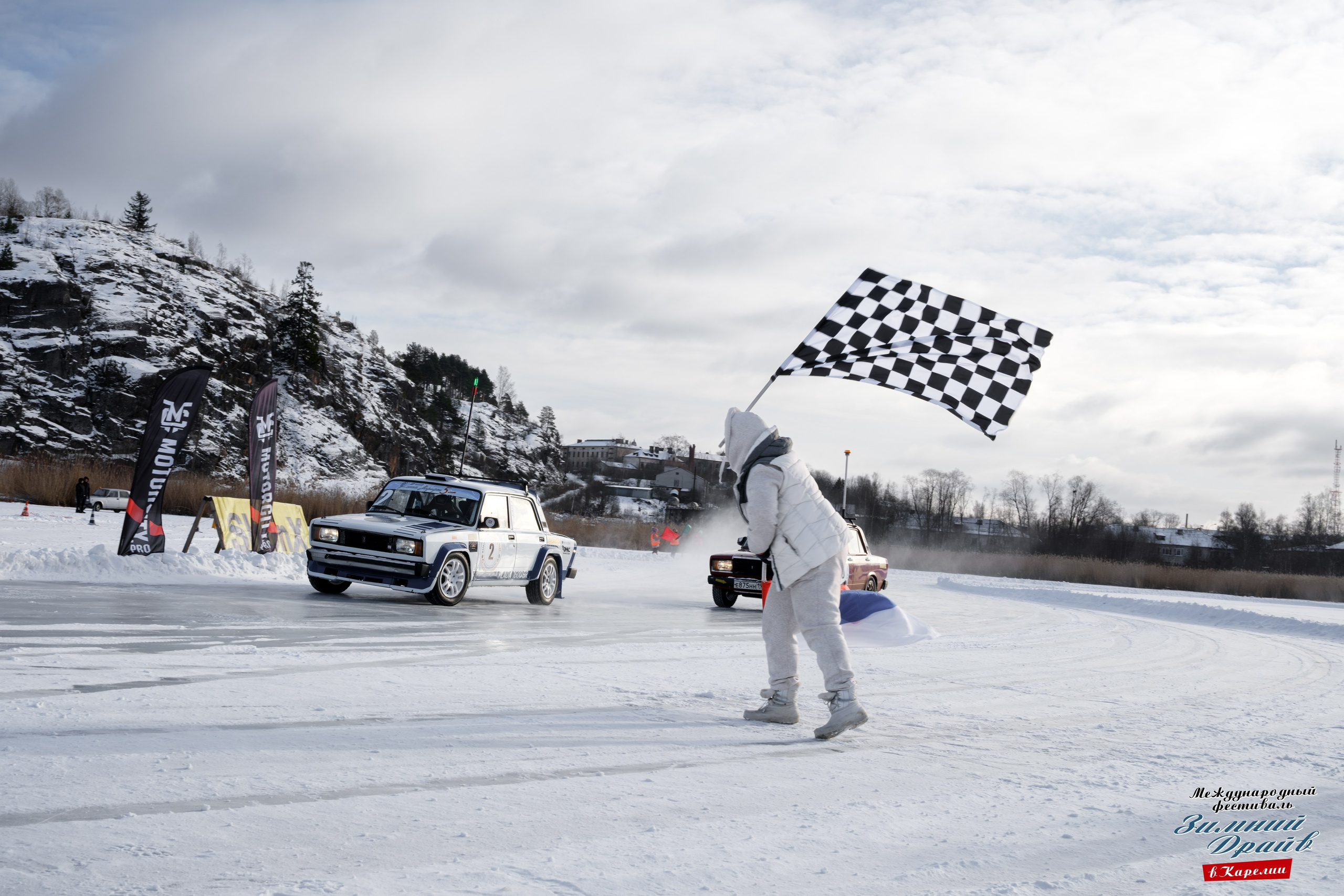 «Зимний Драйв в Карелии» Авто Марафон-гигант «25 часов на льду» Илона Накутис, Николай Грязин, джимхана, фотограф Антон Медведев, icoguar, Сортавала, Карелия