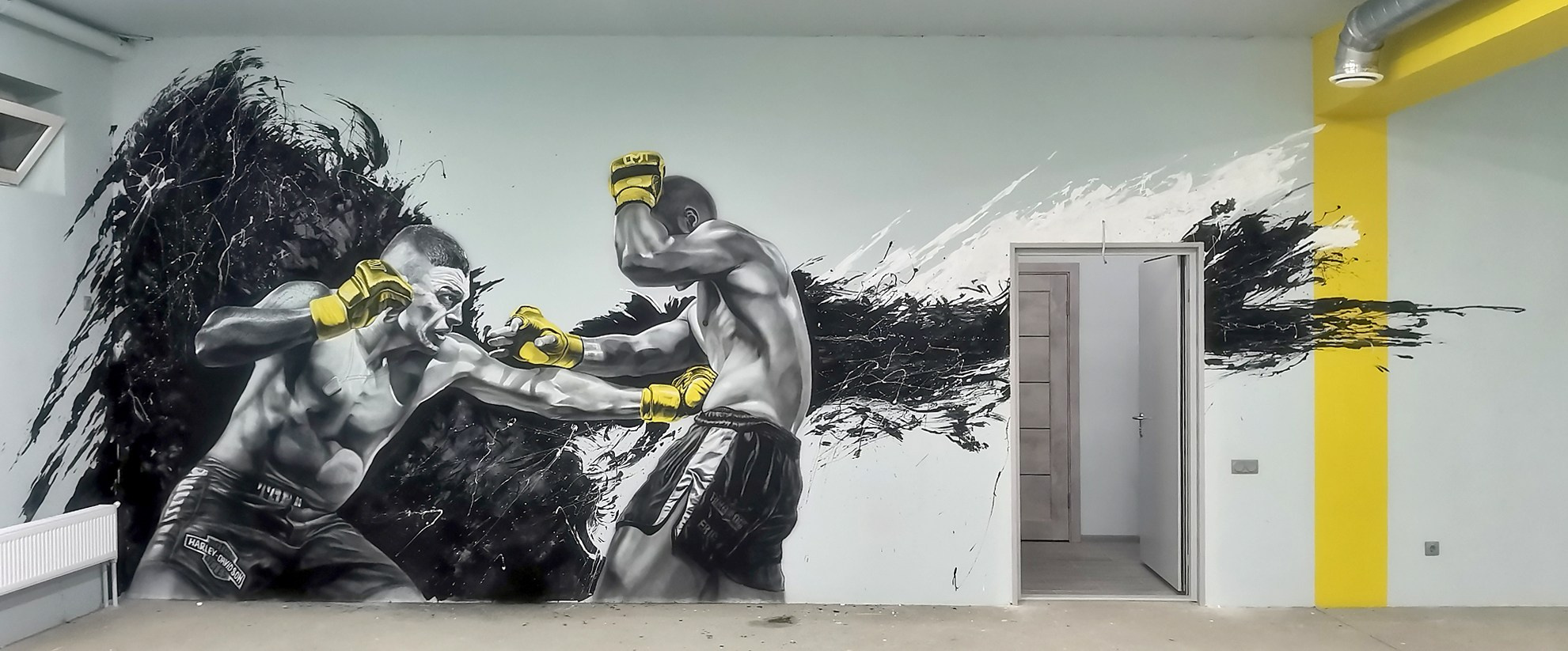 Аэрография в спортивном зале