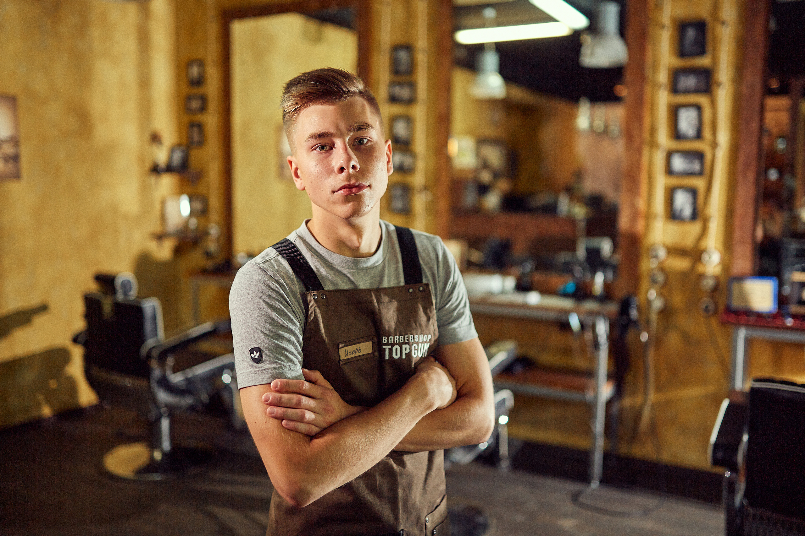 Съёмка в барбершопе. Антон Артюшин, портретный фотограф. Москва