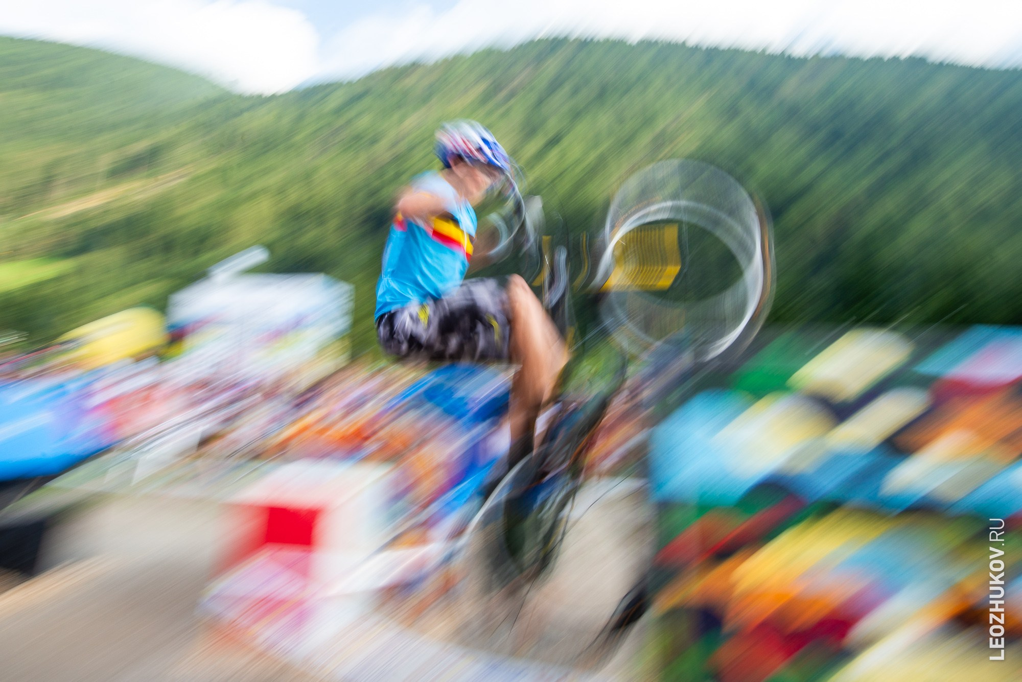 UCI Trials World Championships 2016 — finals. Sports photographer Leonid Zhukov