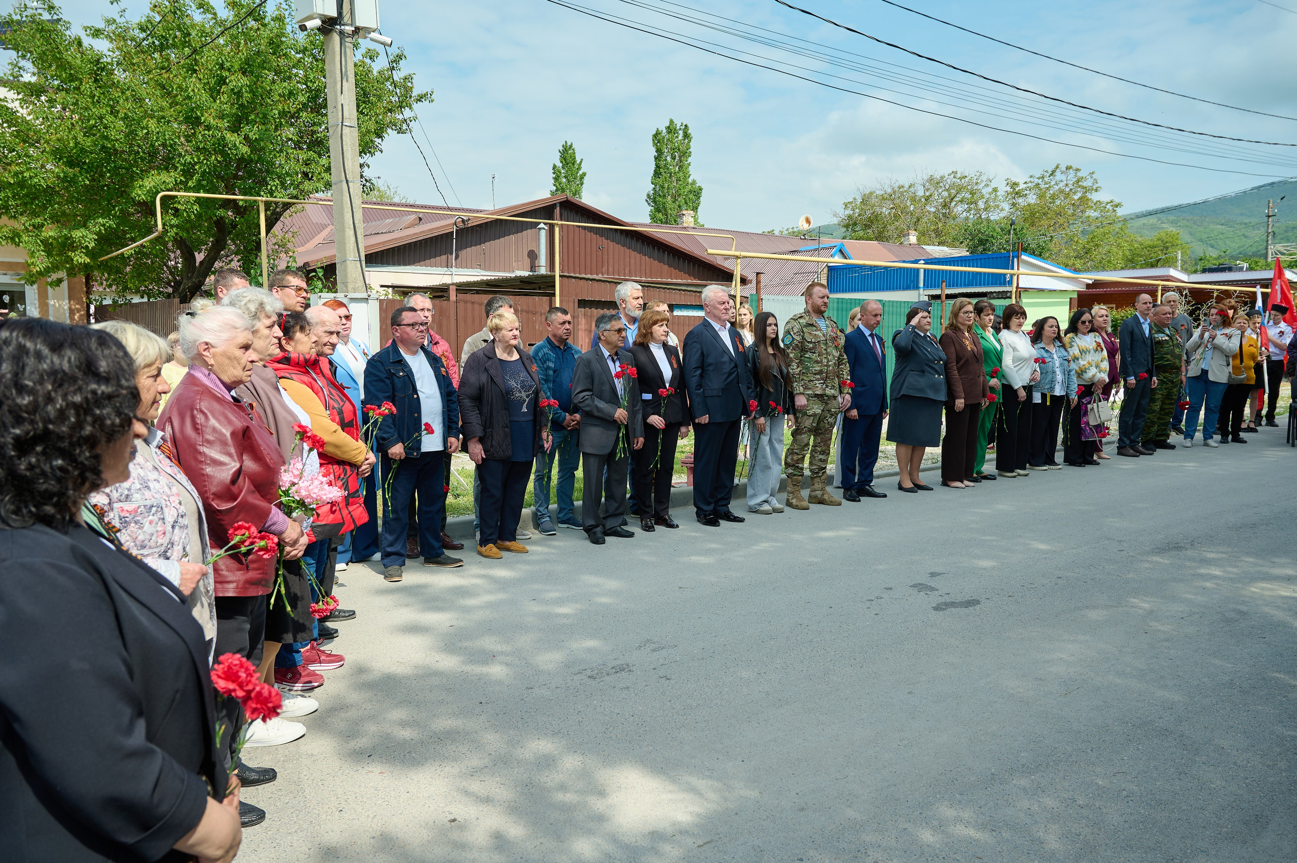 Митинг к 9 мая в с. Виноградное. Жизнь курорта Кабардинка в фотографиях